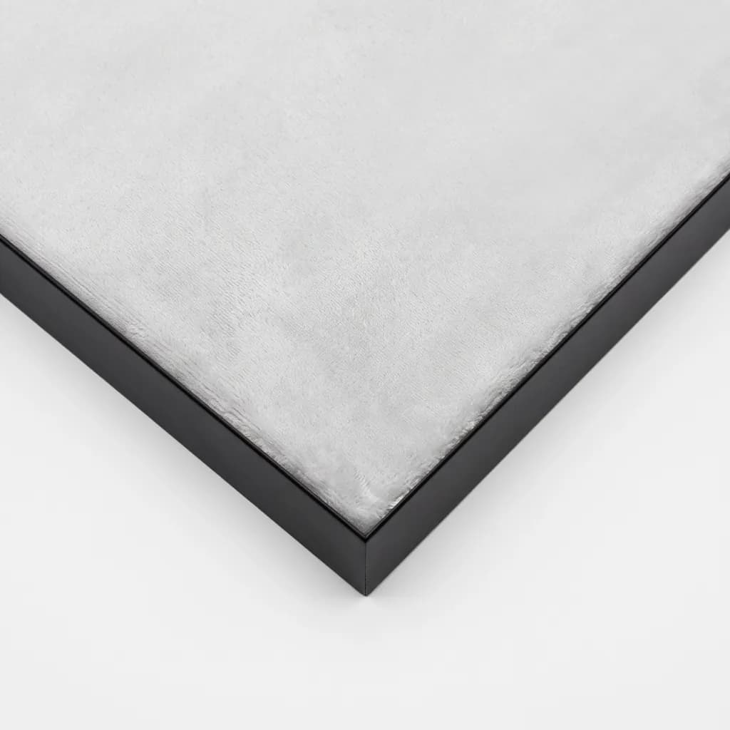 Hoek met zwart aluminium frame