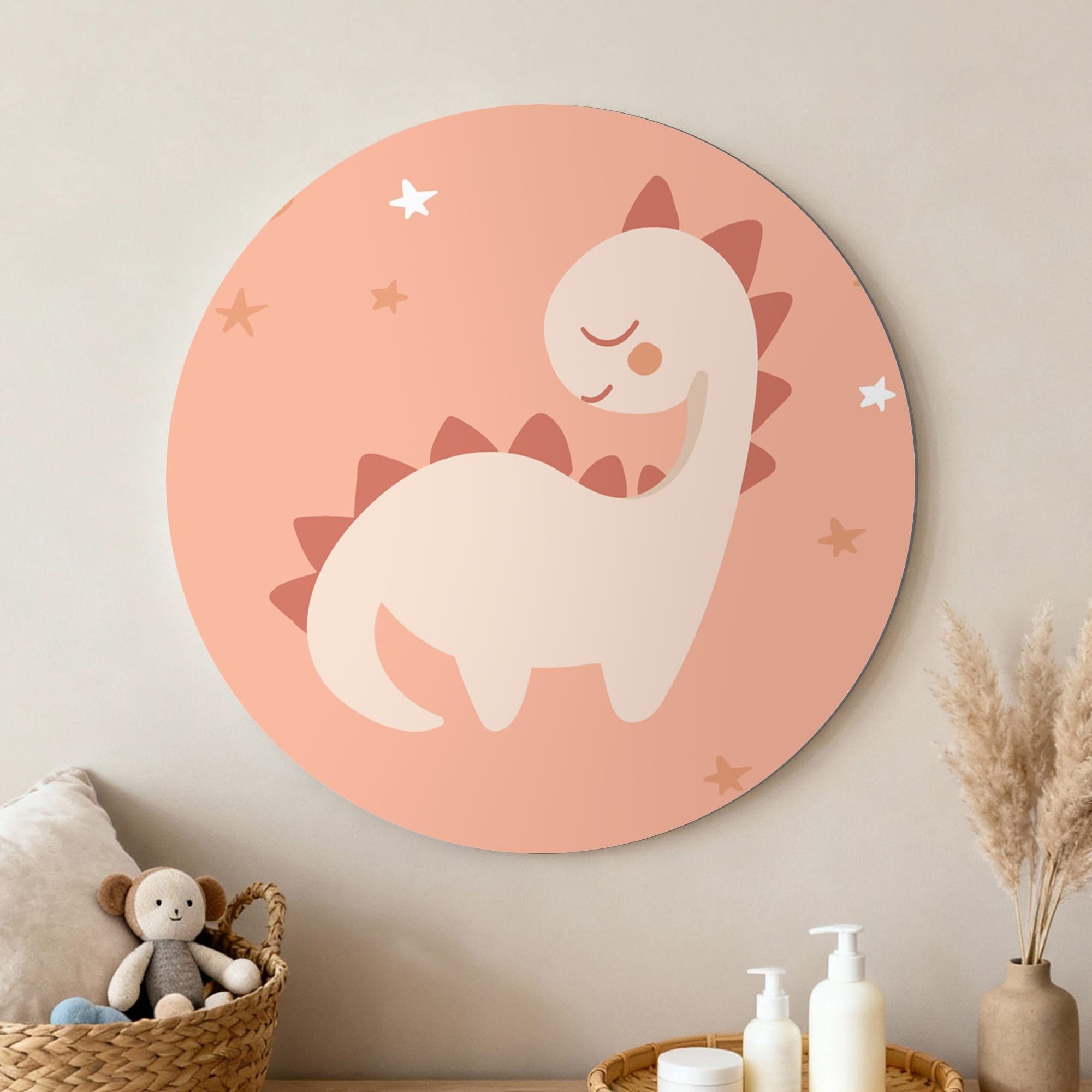 Dreamy Dino Night Muurcirkel