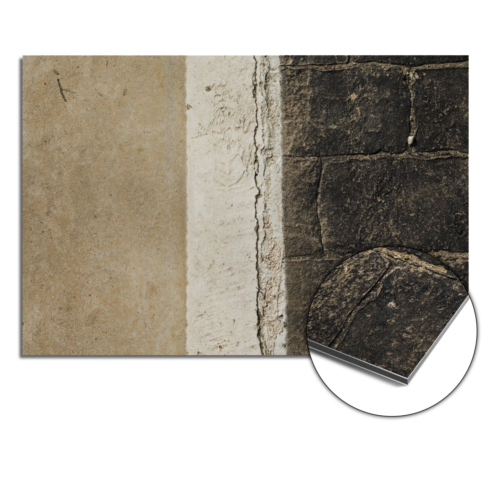 Concrete Triple Stone Spatscherm