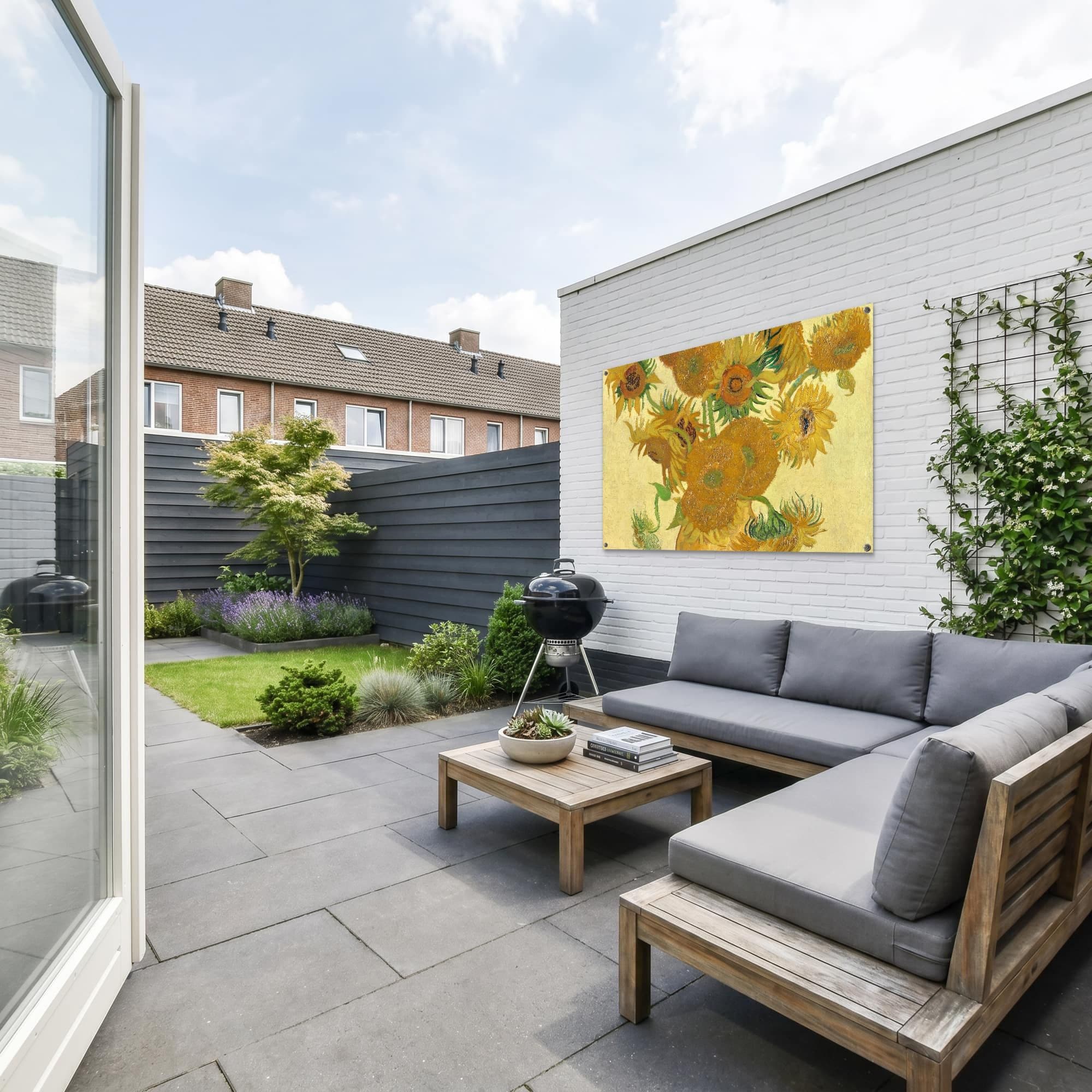 Zonnebloemen - Vincent van Gogh, sfeer tuin