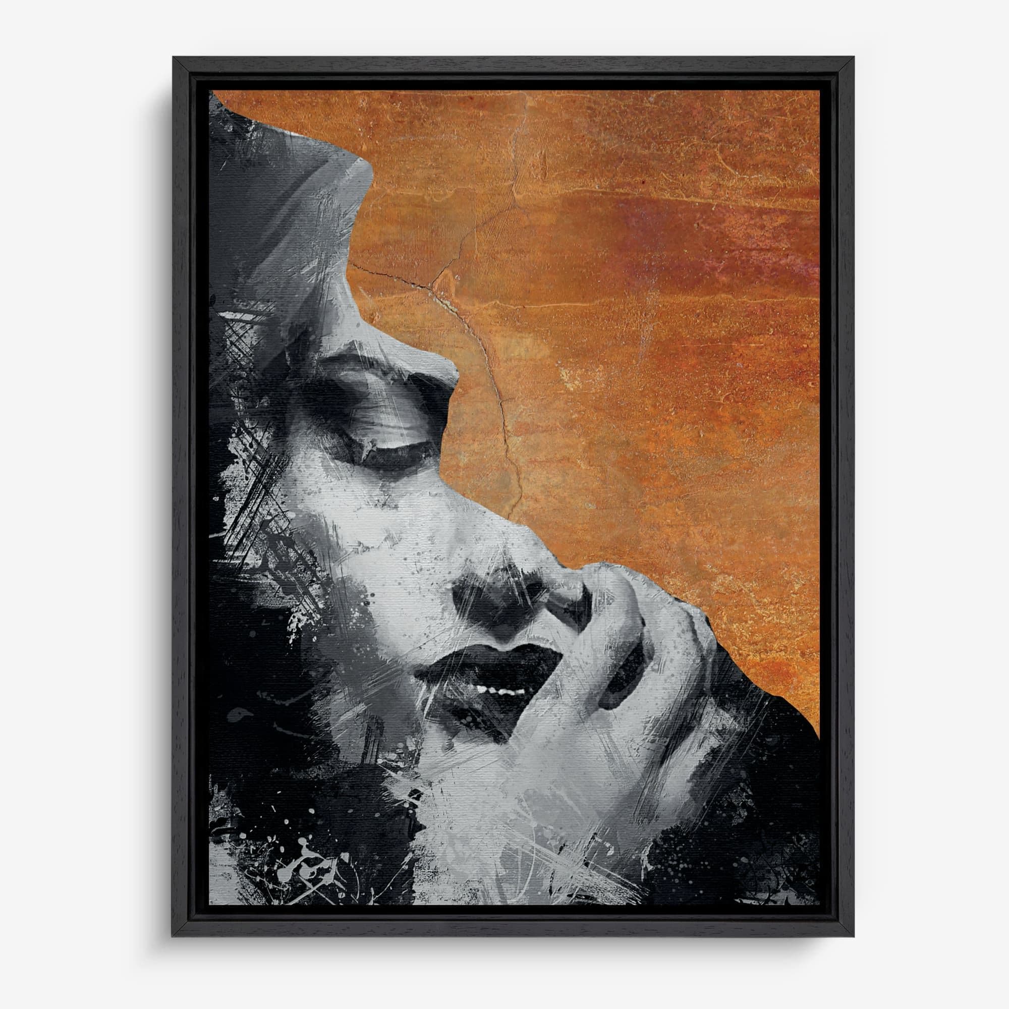 Silent Rust Portrait Canvas schilderij