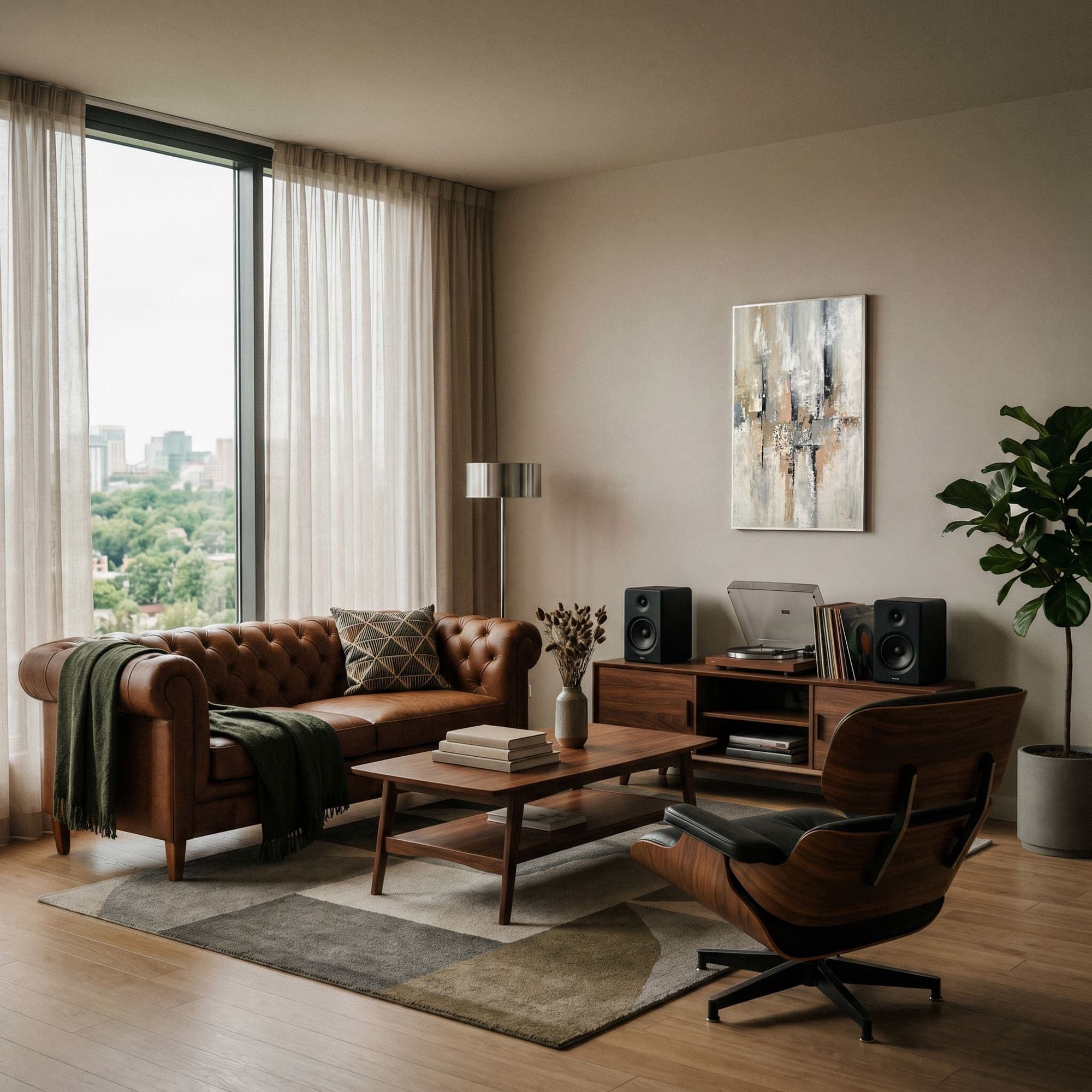 Urban Concrete Drift, sfeer woonkamer