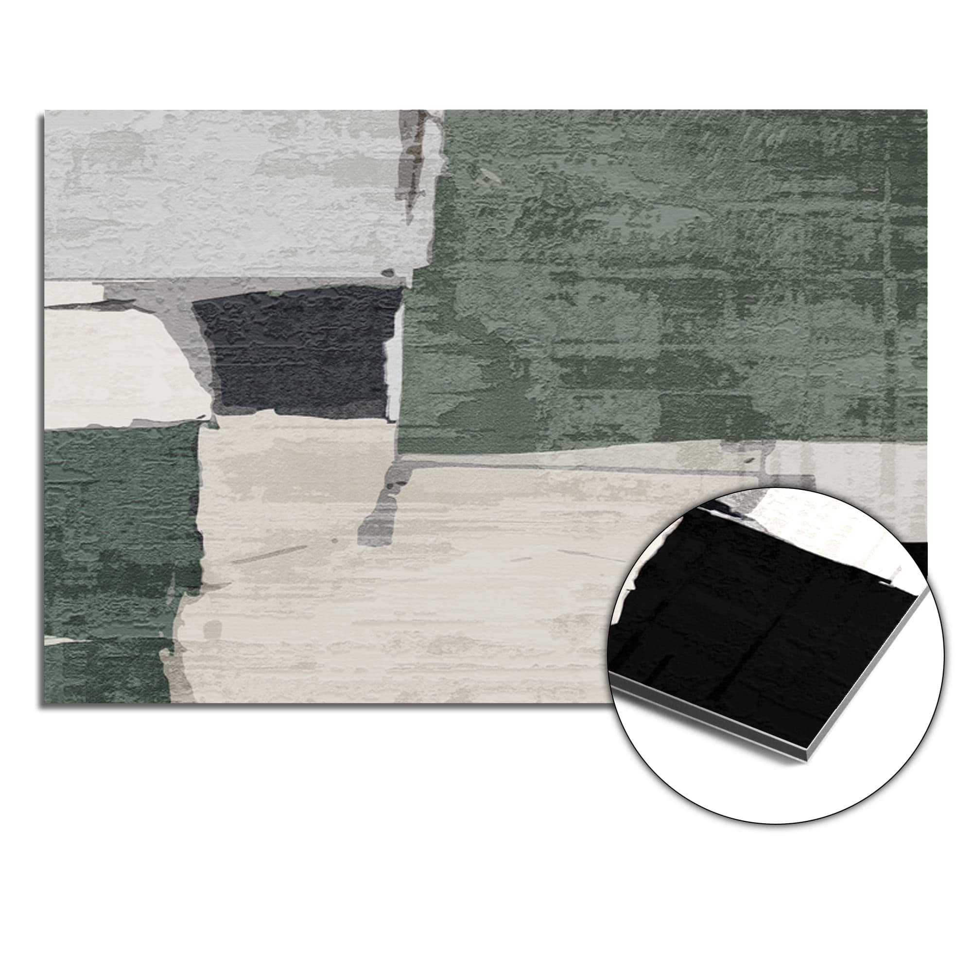 Concrete Block Green Spatscherm