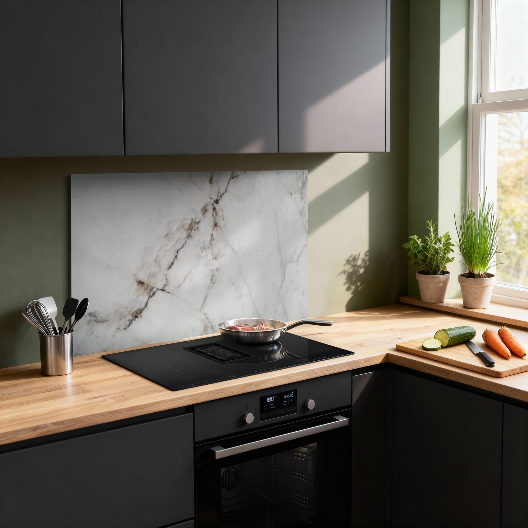 Pure Marble Spatscherm, sfeer modern