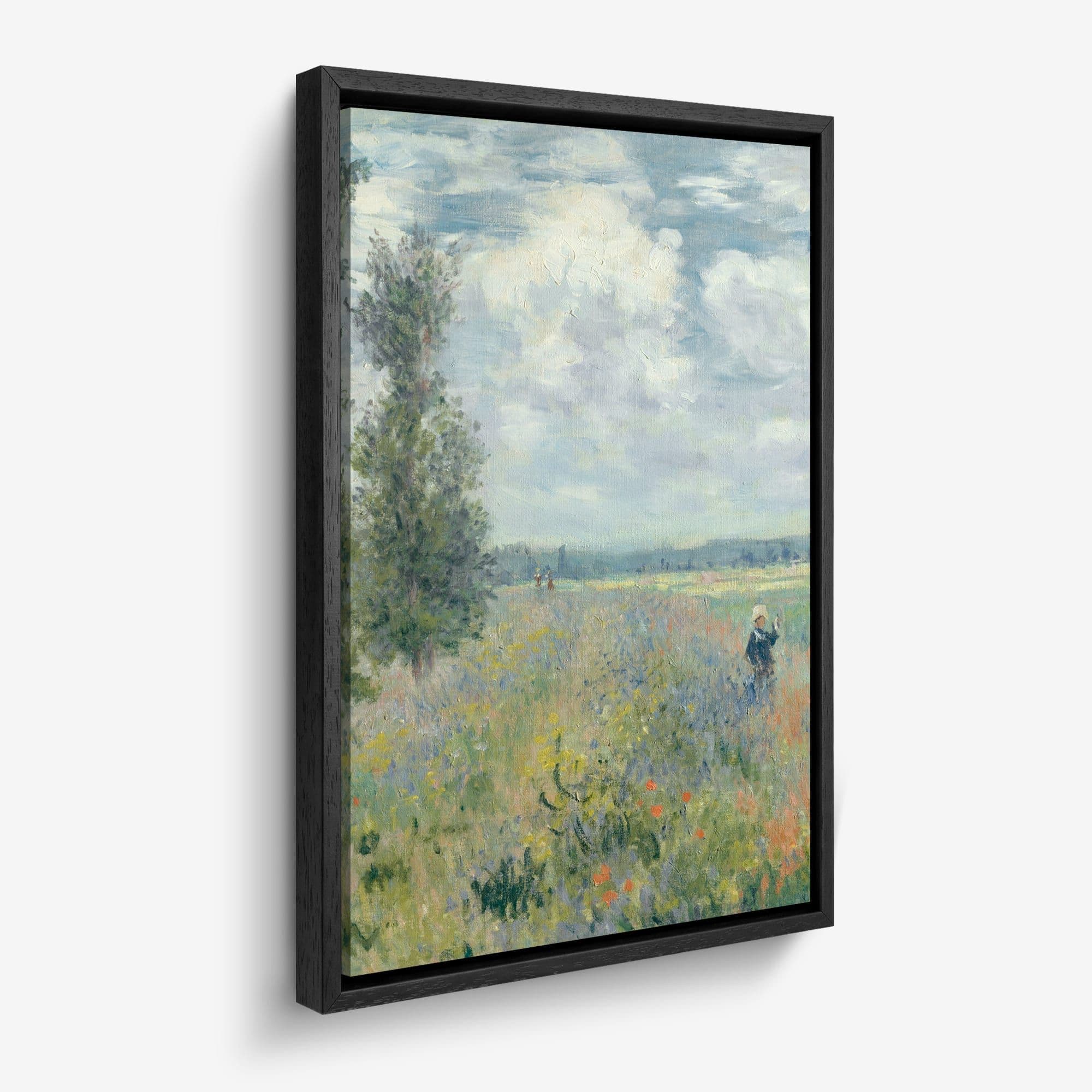 Klaprozenveld bij Argenteuil - Claude Monet Canvas schilderij