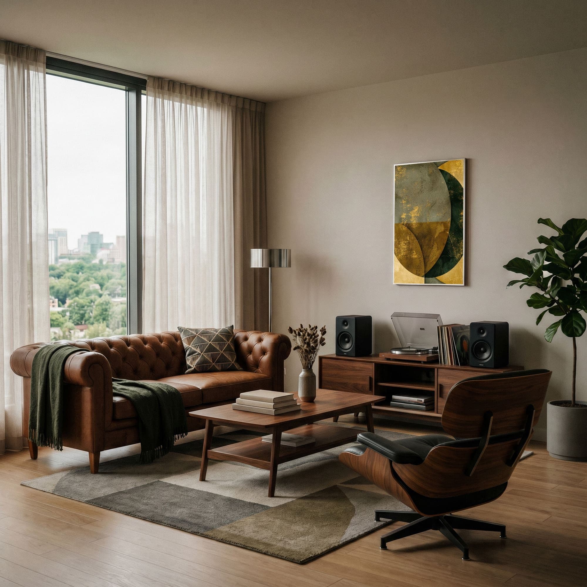Golden Eclipse Luxe, sfeer woonkamer