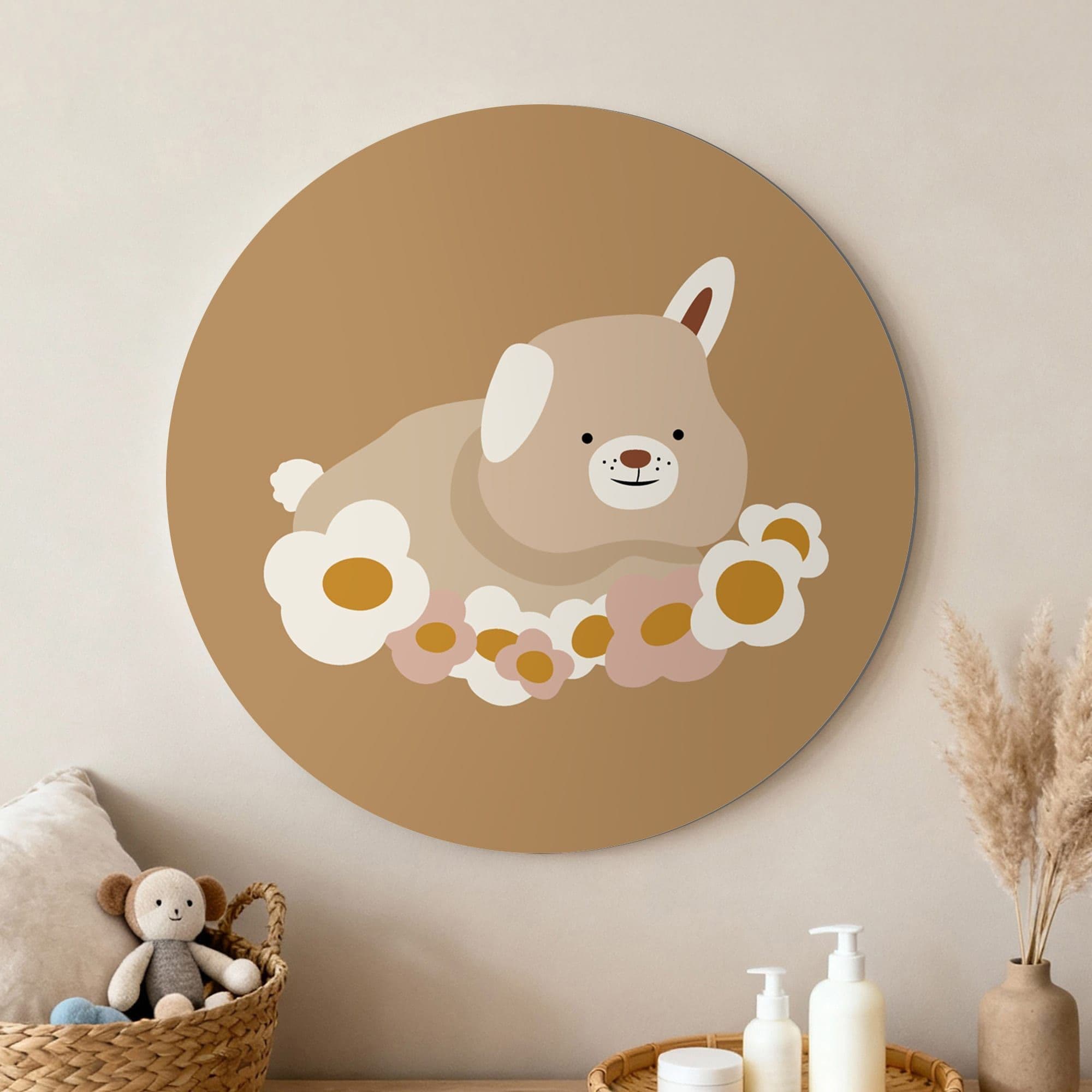 Bunny Bloom Muurcirkel