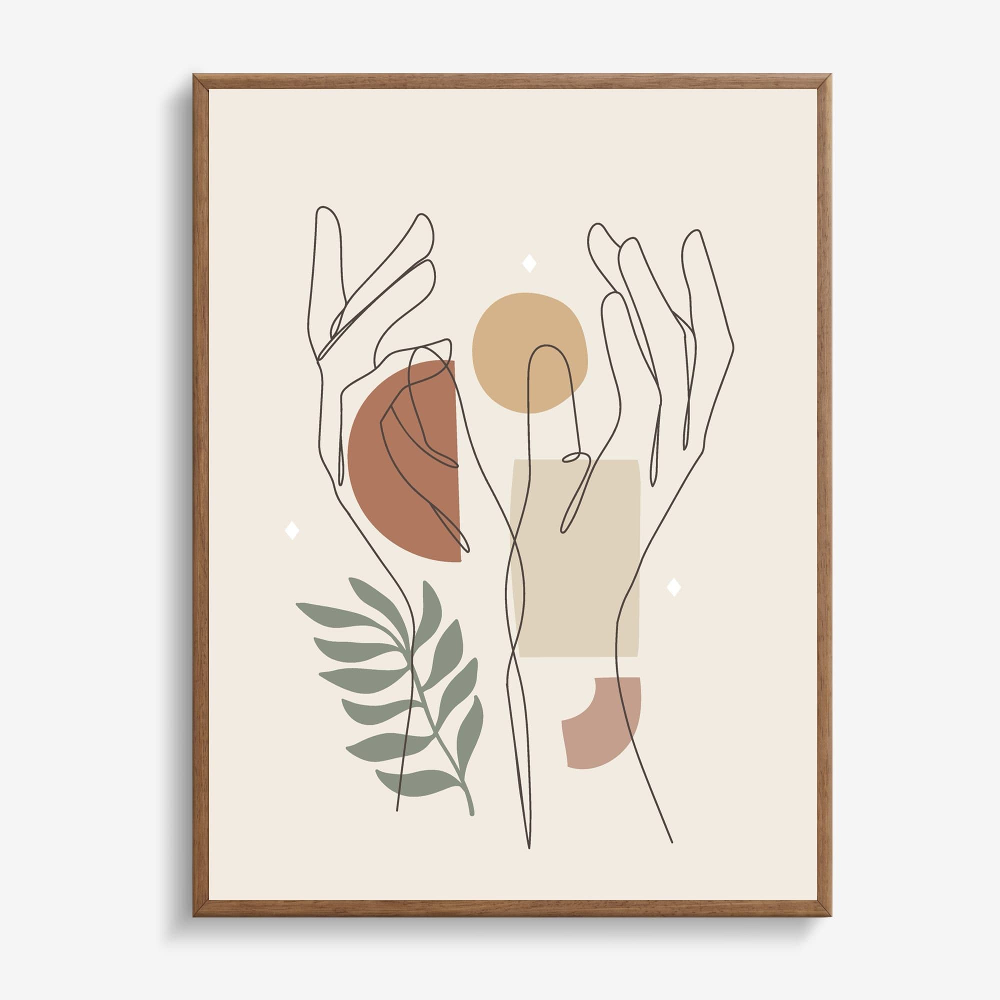 Abstract Line Hands