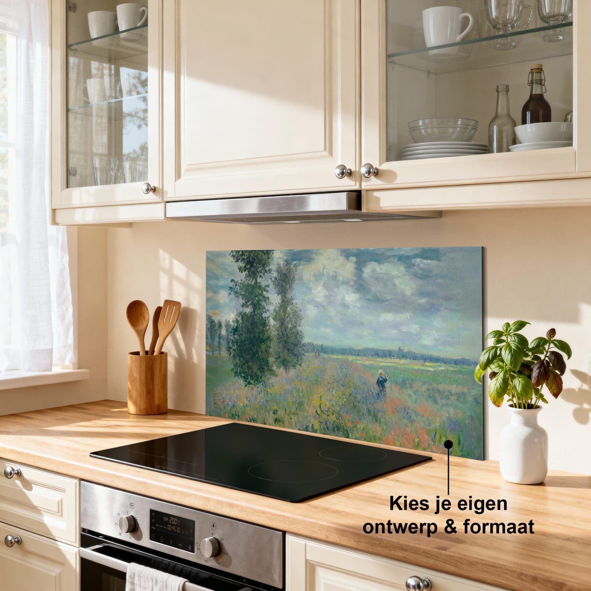Papaverveld Spatscherm, productfoto 1