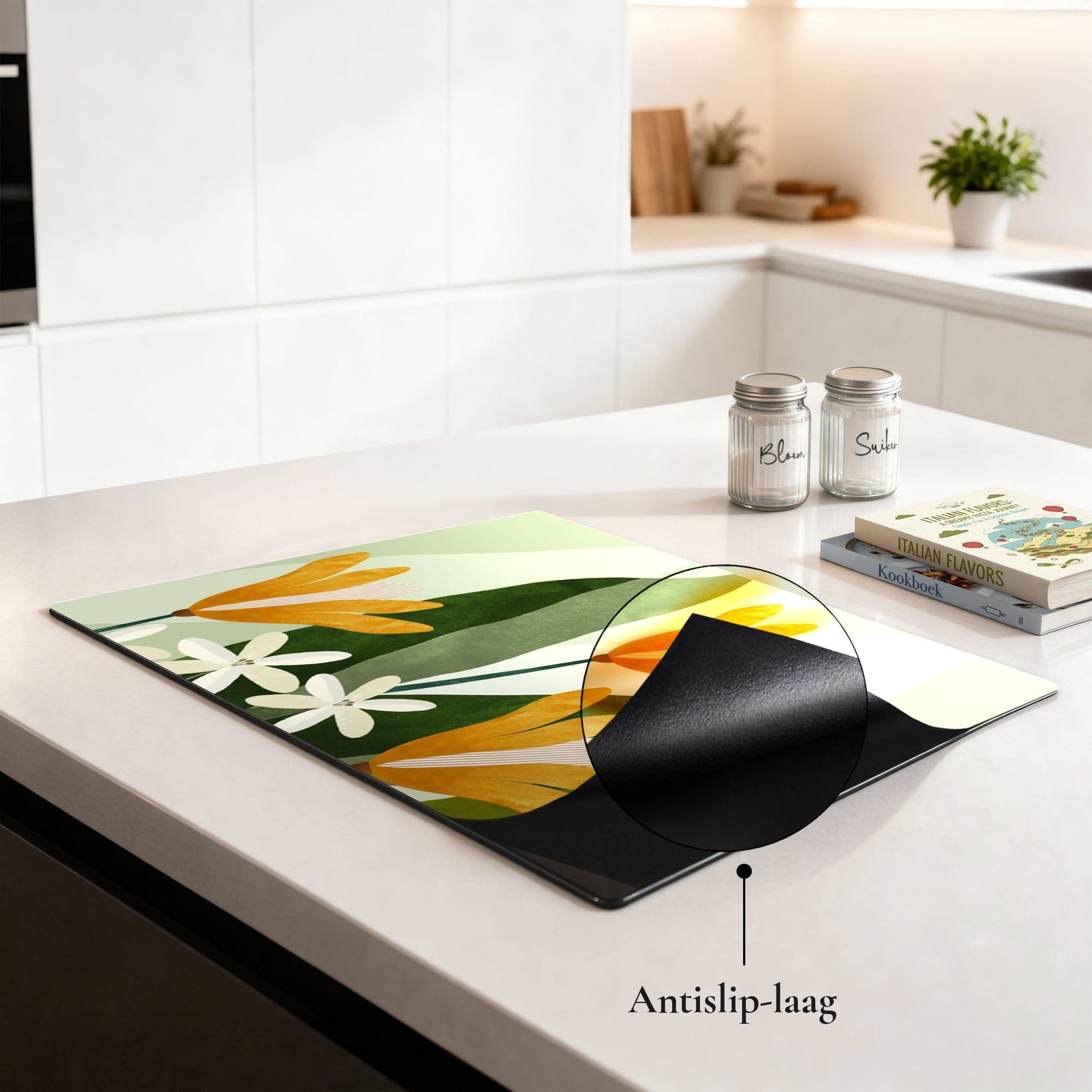 Golden Petals Inductiebeschermer, productfoto 1