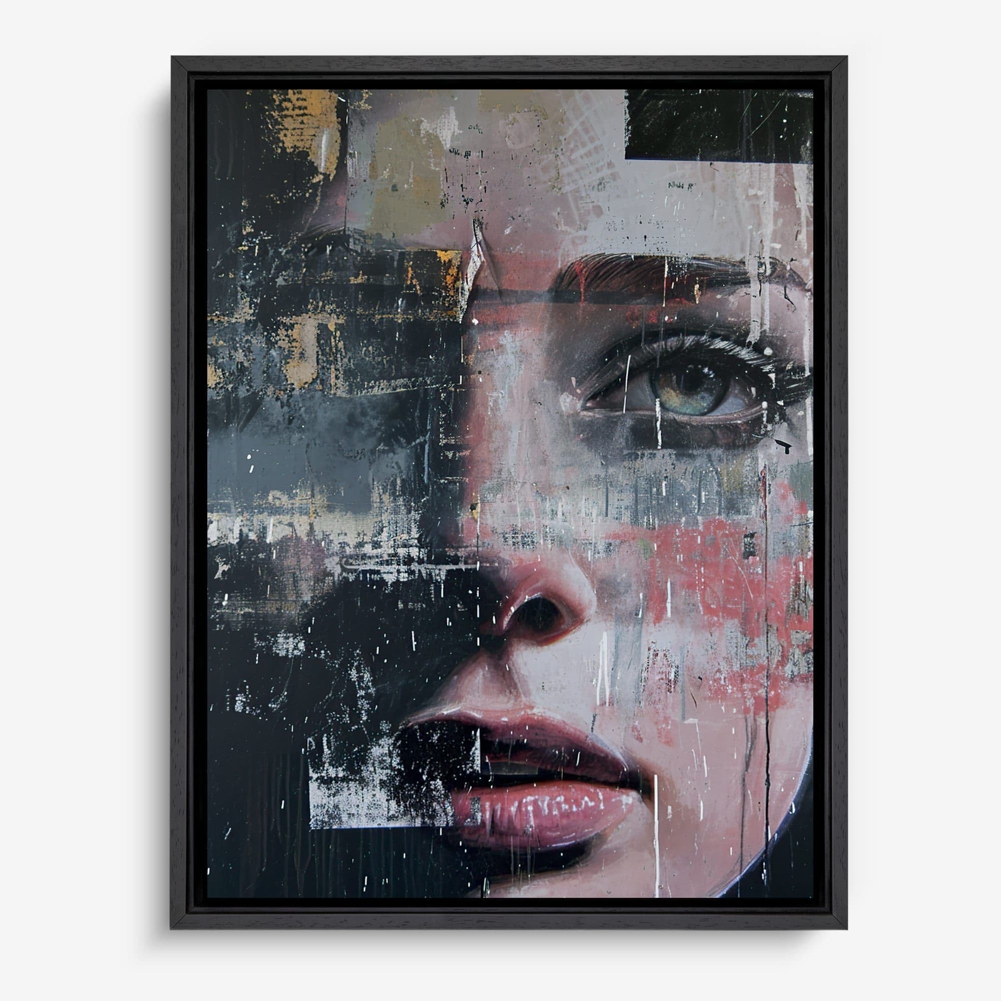 Fragmented Gaze Canvas schilderij