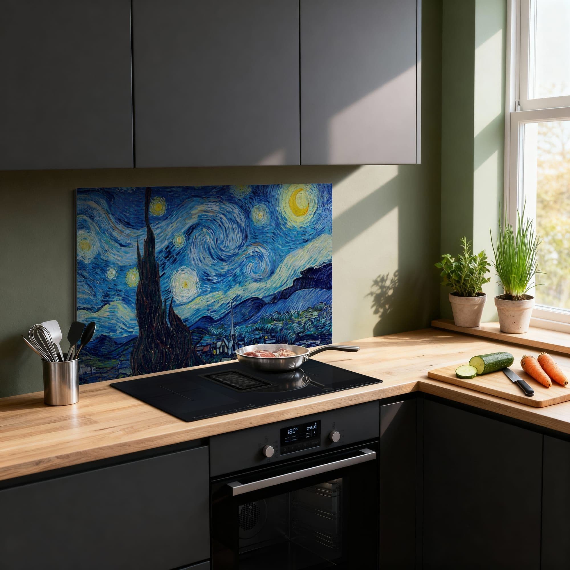 Sterrennacht Spatscherm, sfeer modern