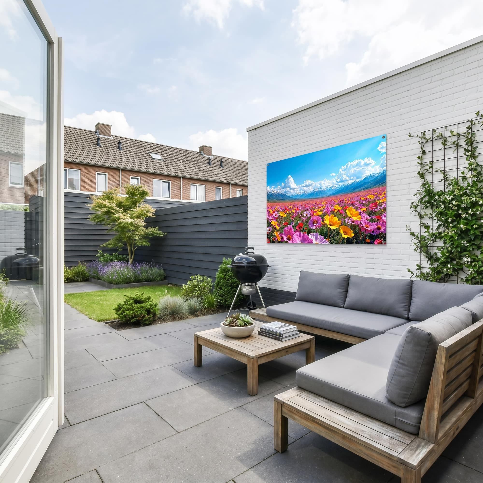 Bloemenveld Alpenzicht, sfeer tuin