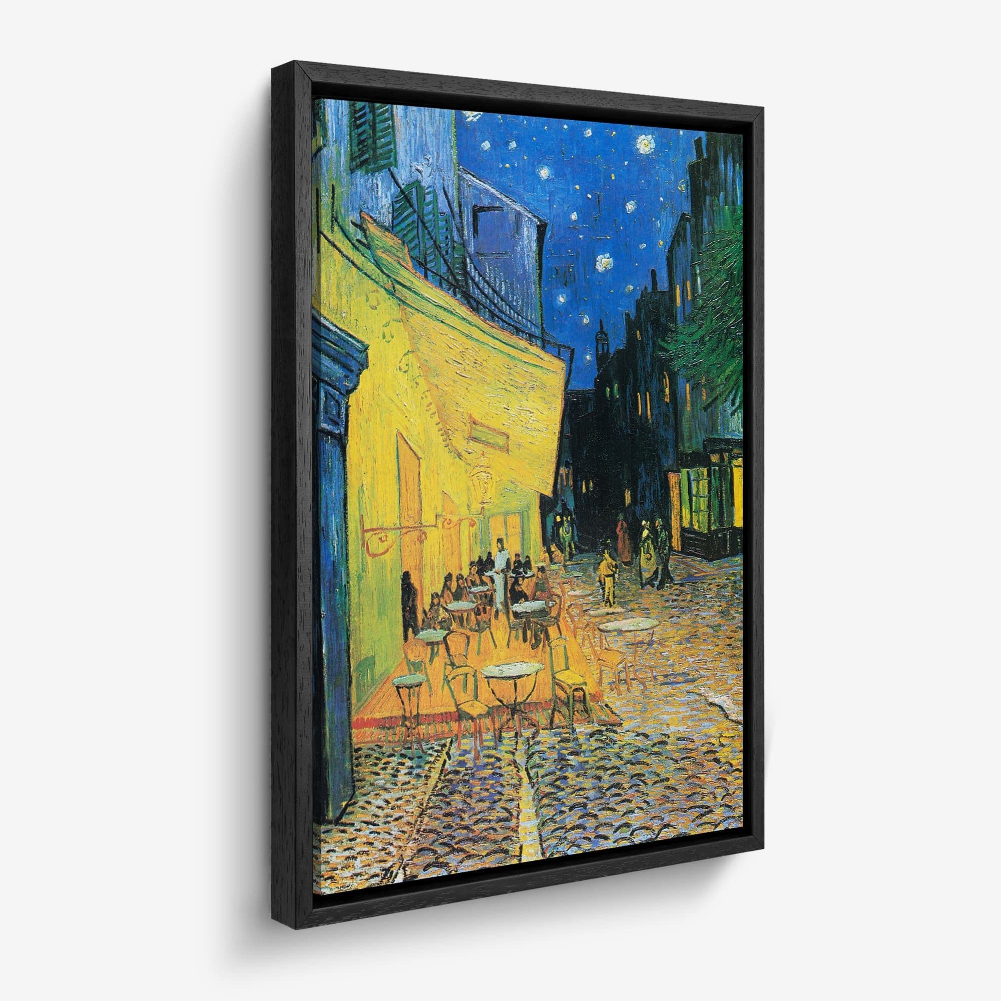 Caféterras bij nacht - Vincent van Gogh Canvas schilderij
