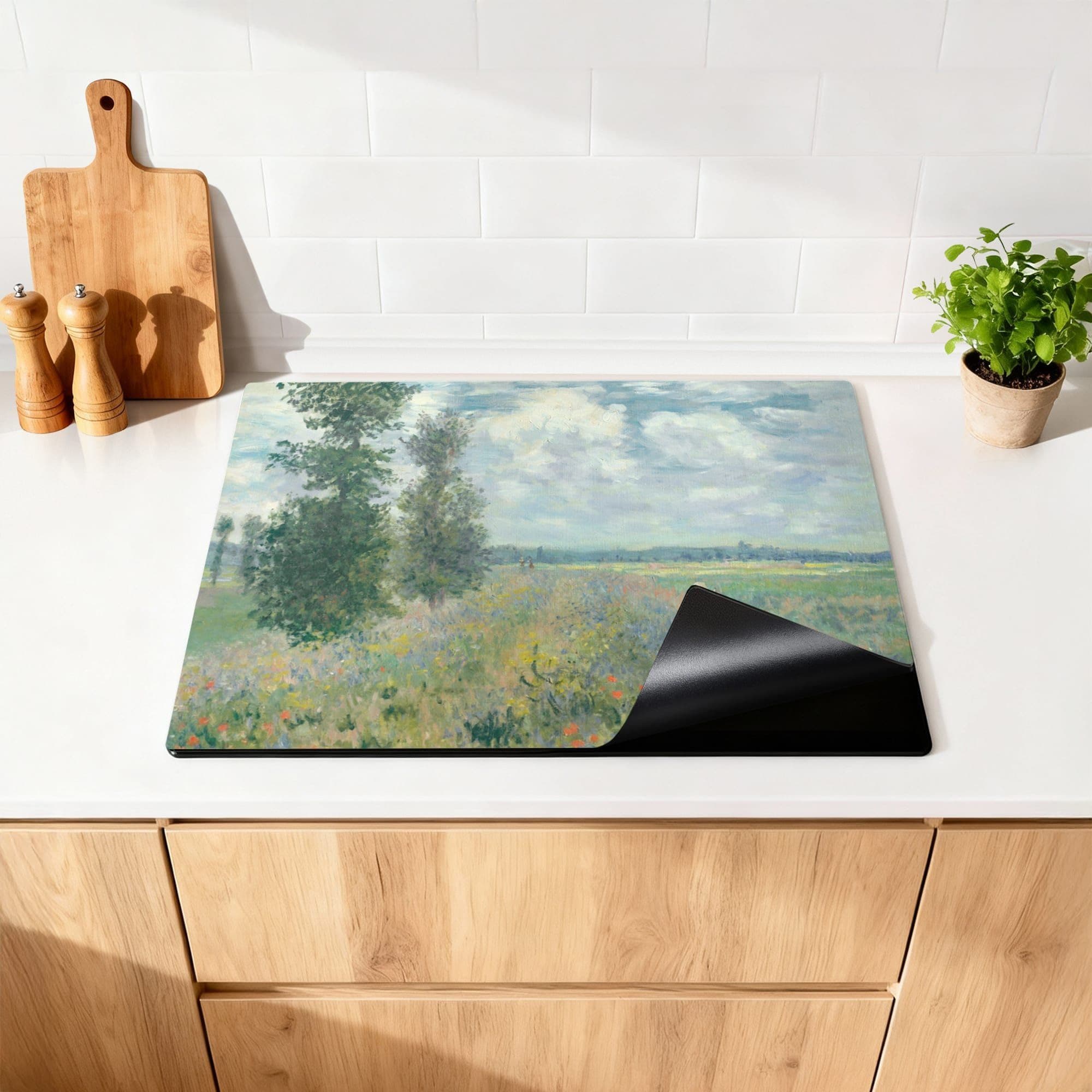 Poppy Field Impressionist Inductiebeschermer, productfoto 1