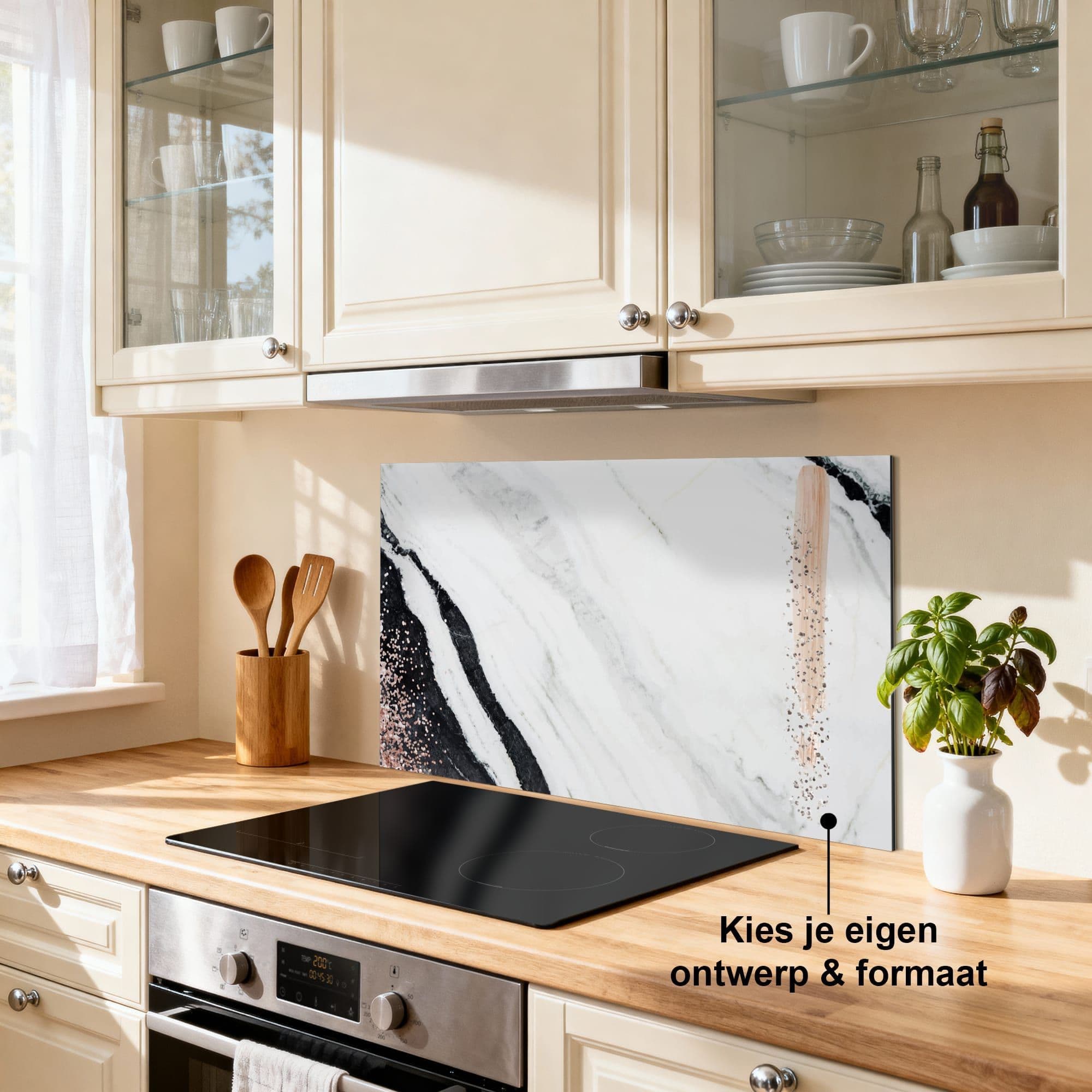 Marble Blush Spatscherm, productfoto 1