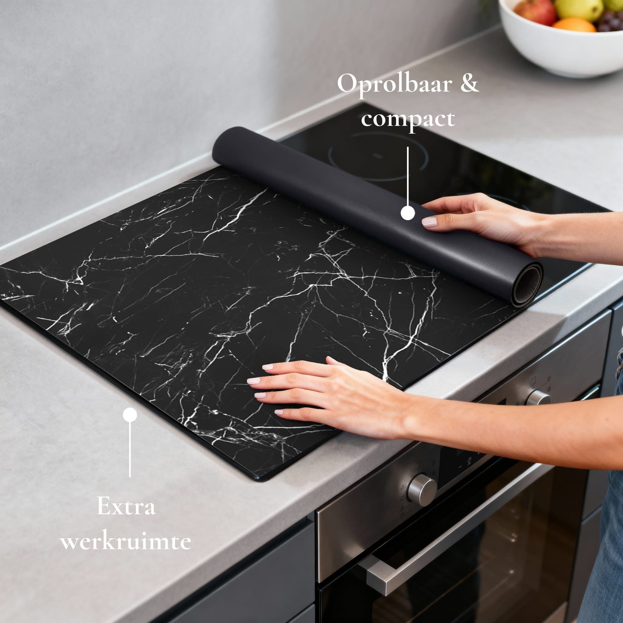 Obsidian Marble Inductiebeschermer, productfoto 1