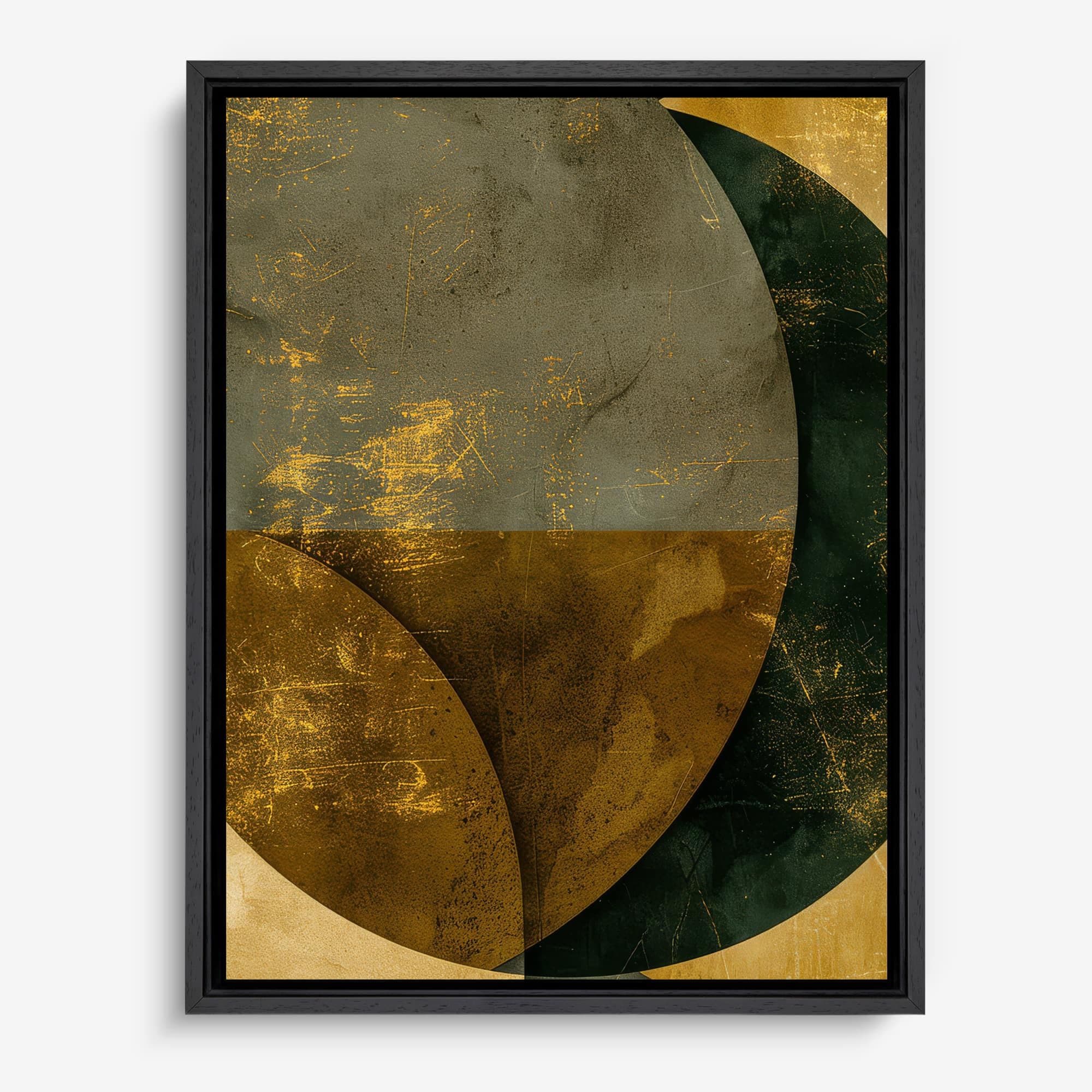 Golden Eclipse Luxe Canvas schilderij
