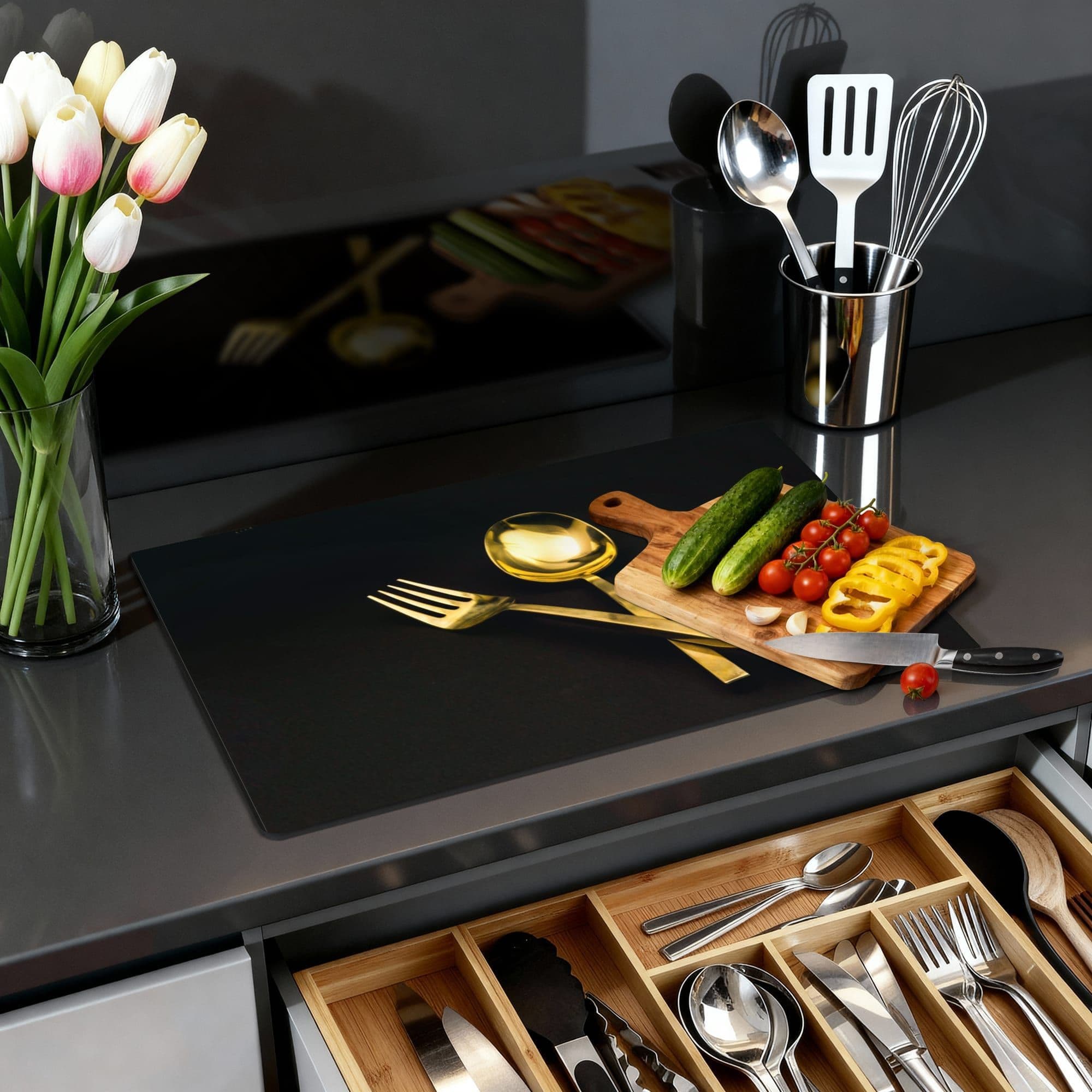 Dining Luxe Inductiebeschermer, sfeer detail