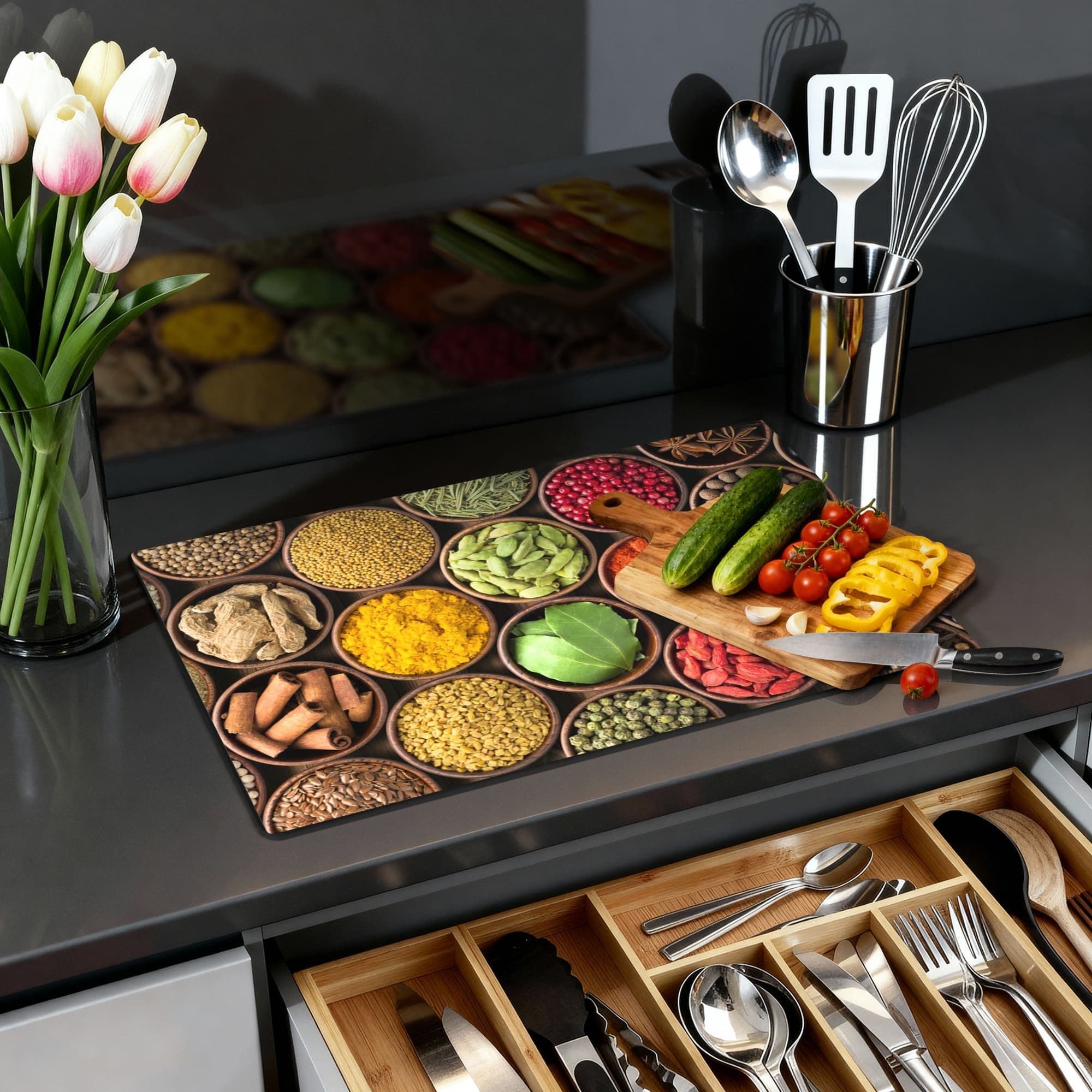 Spice Harmony Inductiebeschermer, sfeer detail