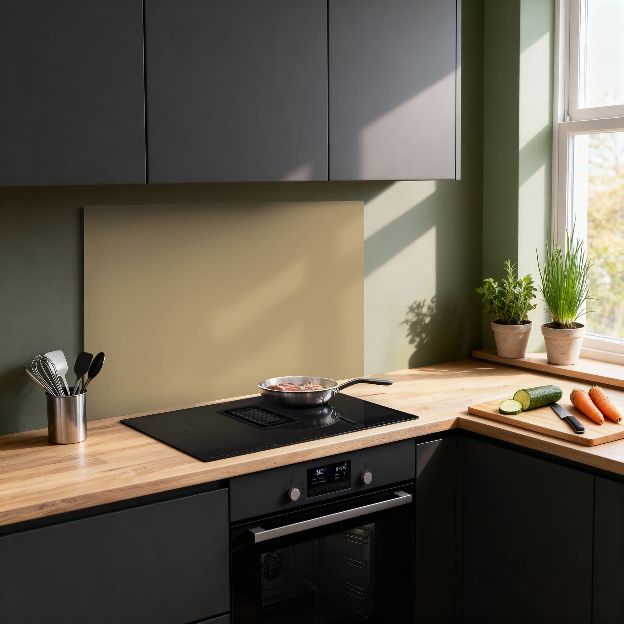 Champagne Glow Spatscherm, sfeer modern