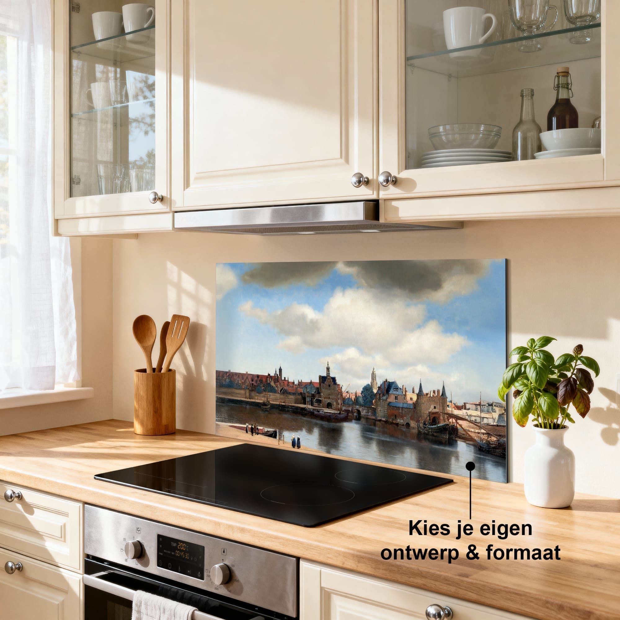 Gezicht op Delft Spatscherm, productfoto 1