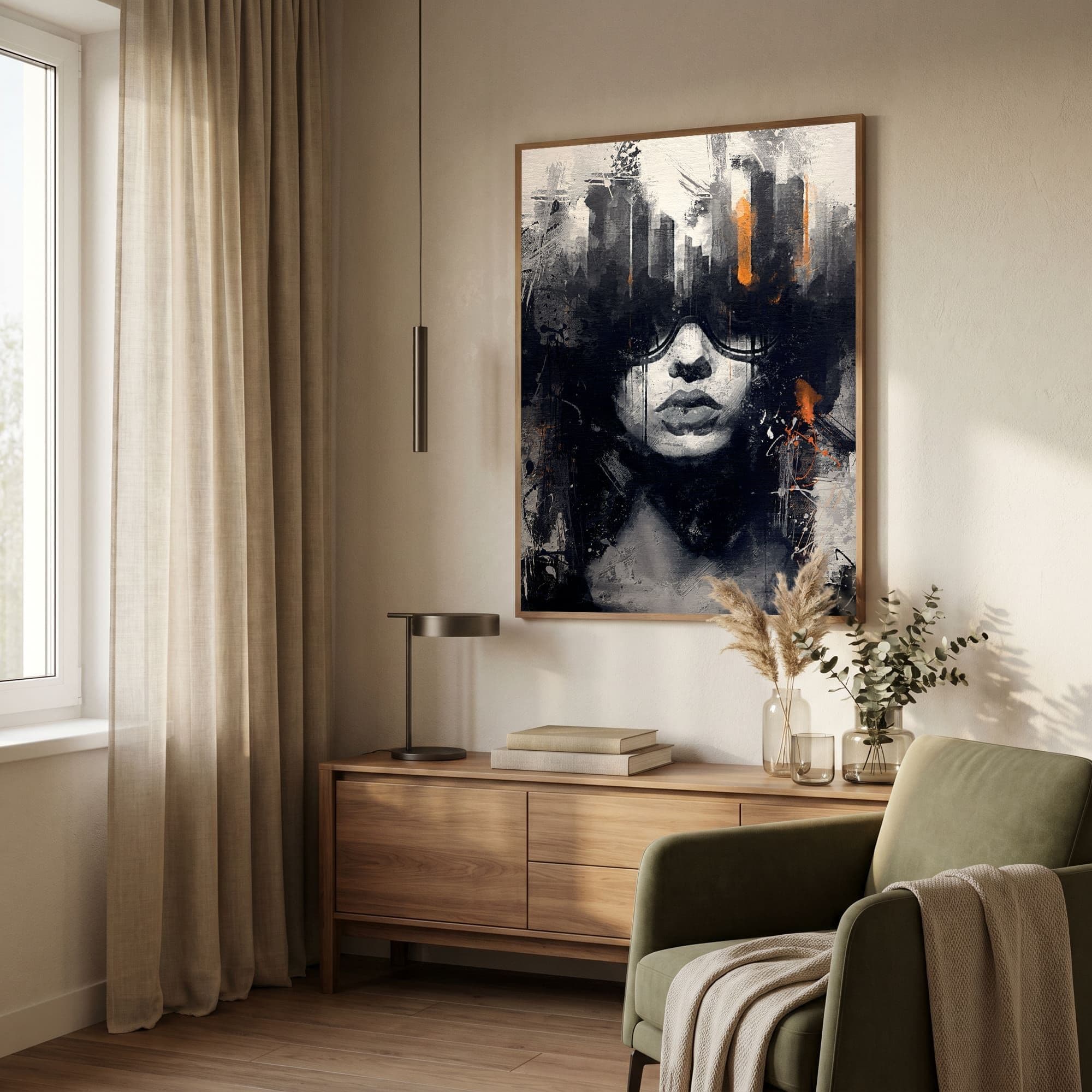 Urban Portrait Shadow, sfeer woonkamer