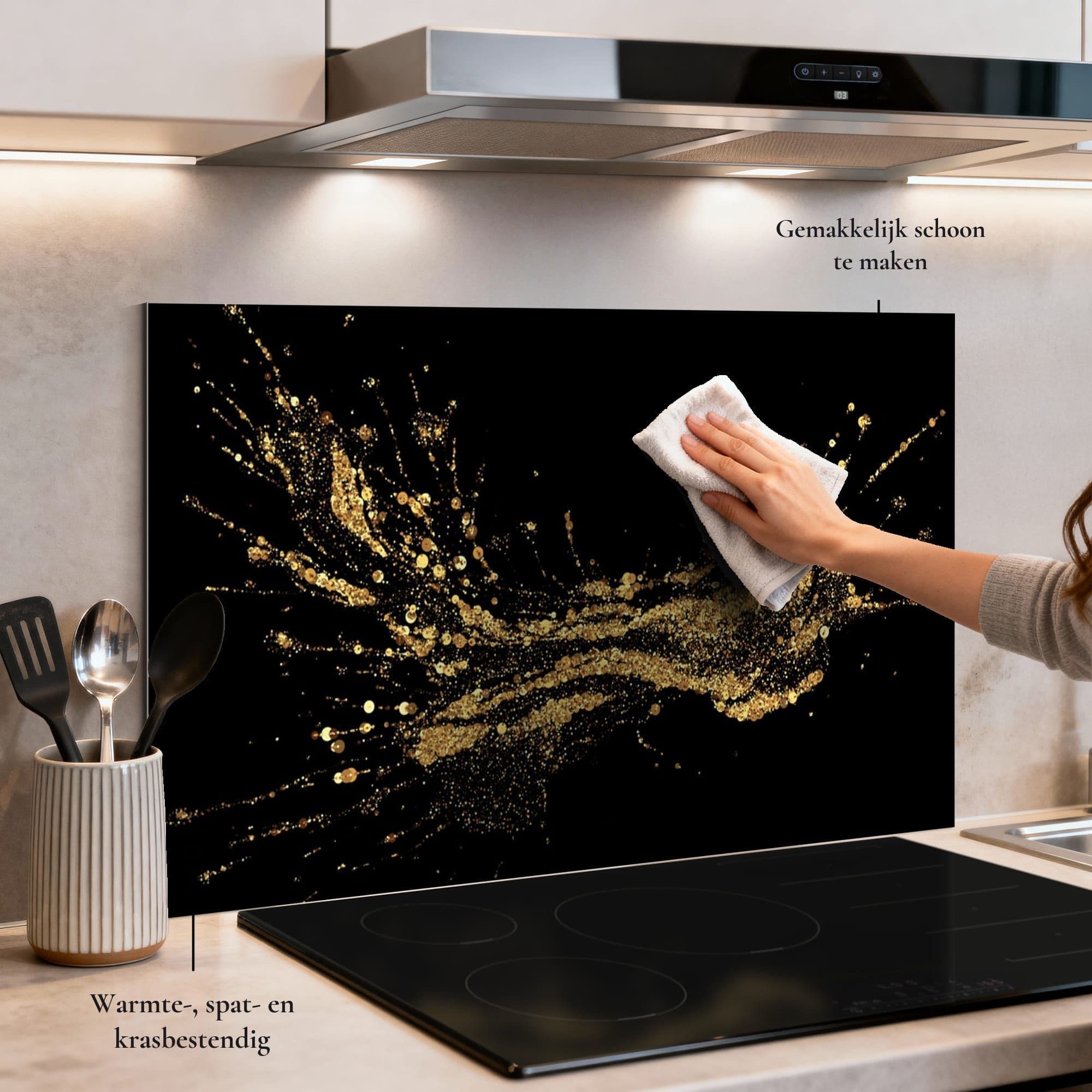 Golden Splash Spatscherm, productfoto 1