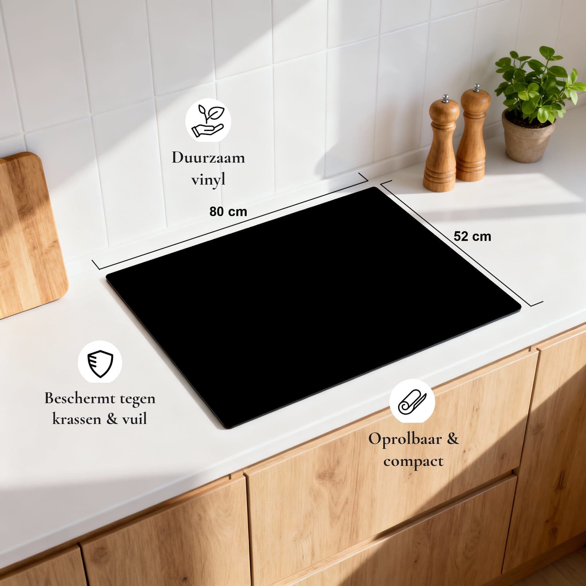 Pure Black Inductiebeschermer, productfoto 1