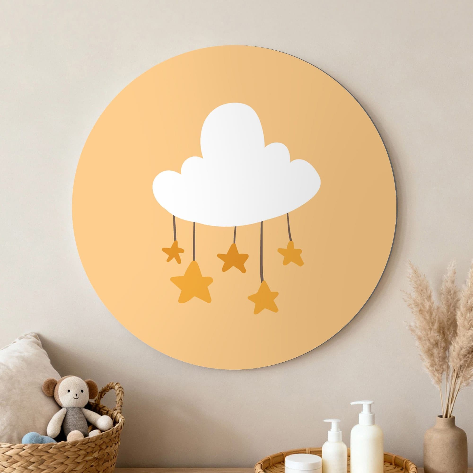 Sterrenwolk Amber Muurcirkel