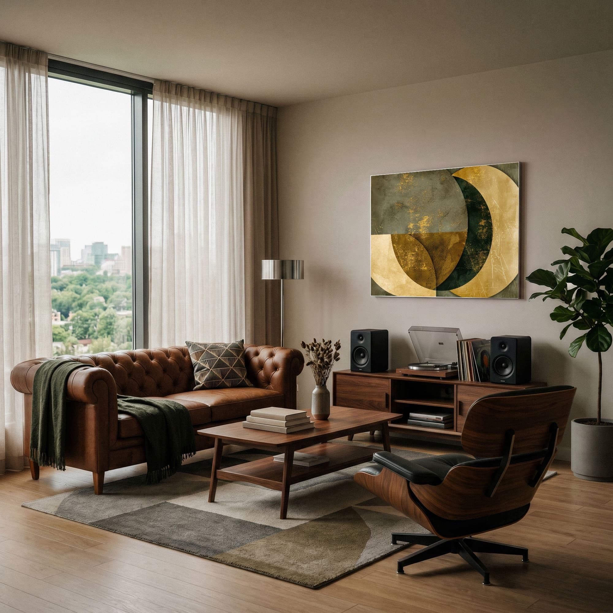 Golden Eclipse Luxe, sfeer woonkamer