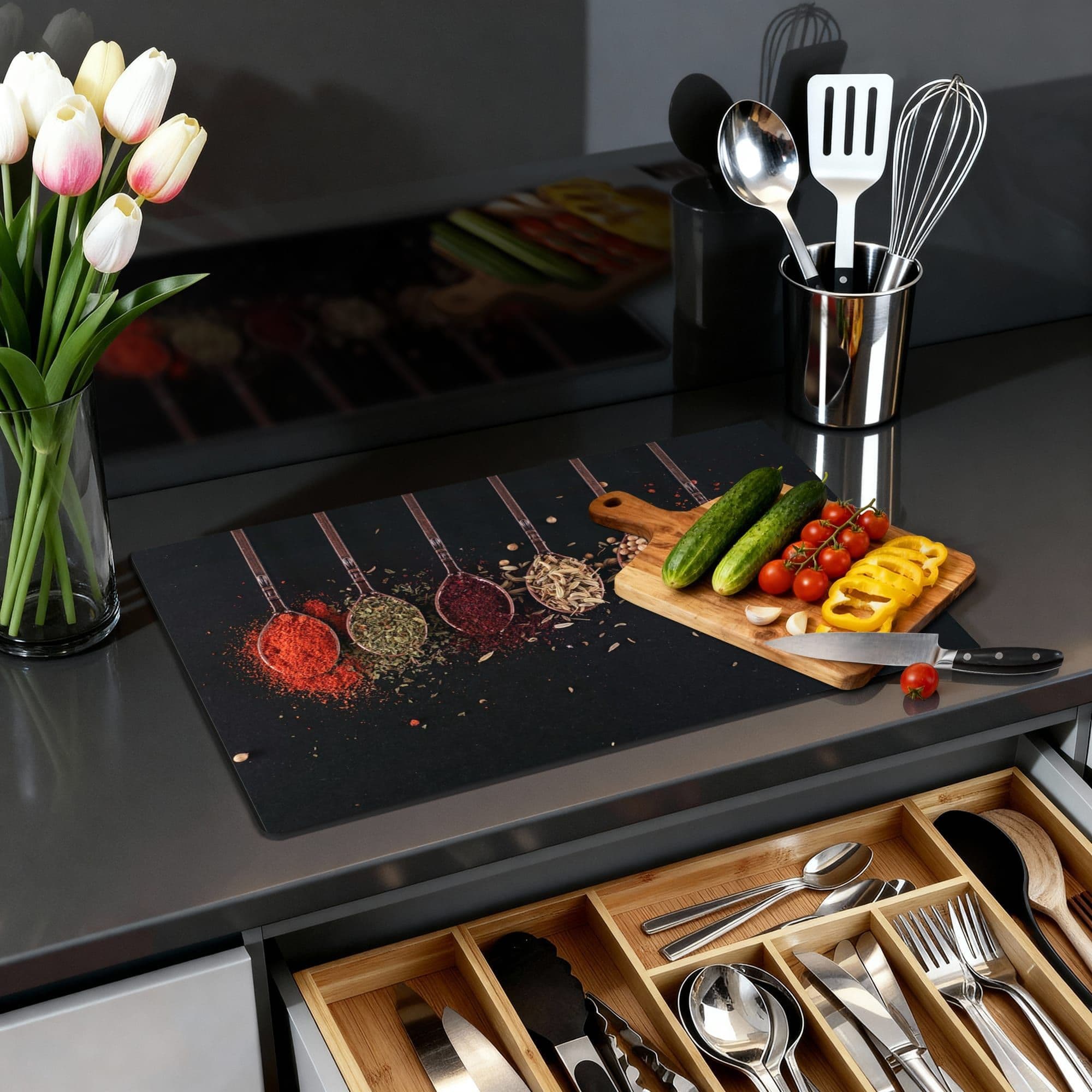 Herb & Heat Inductiebeschermer, sfeer detail