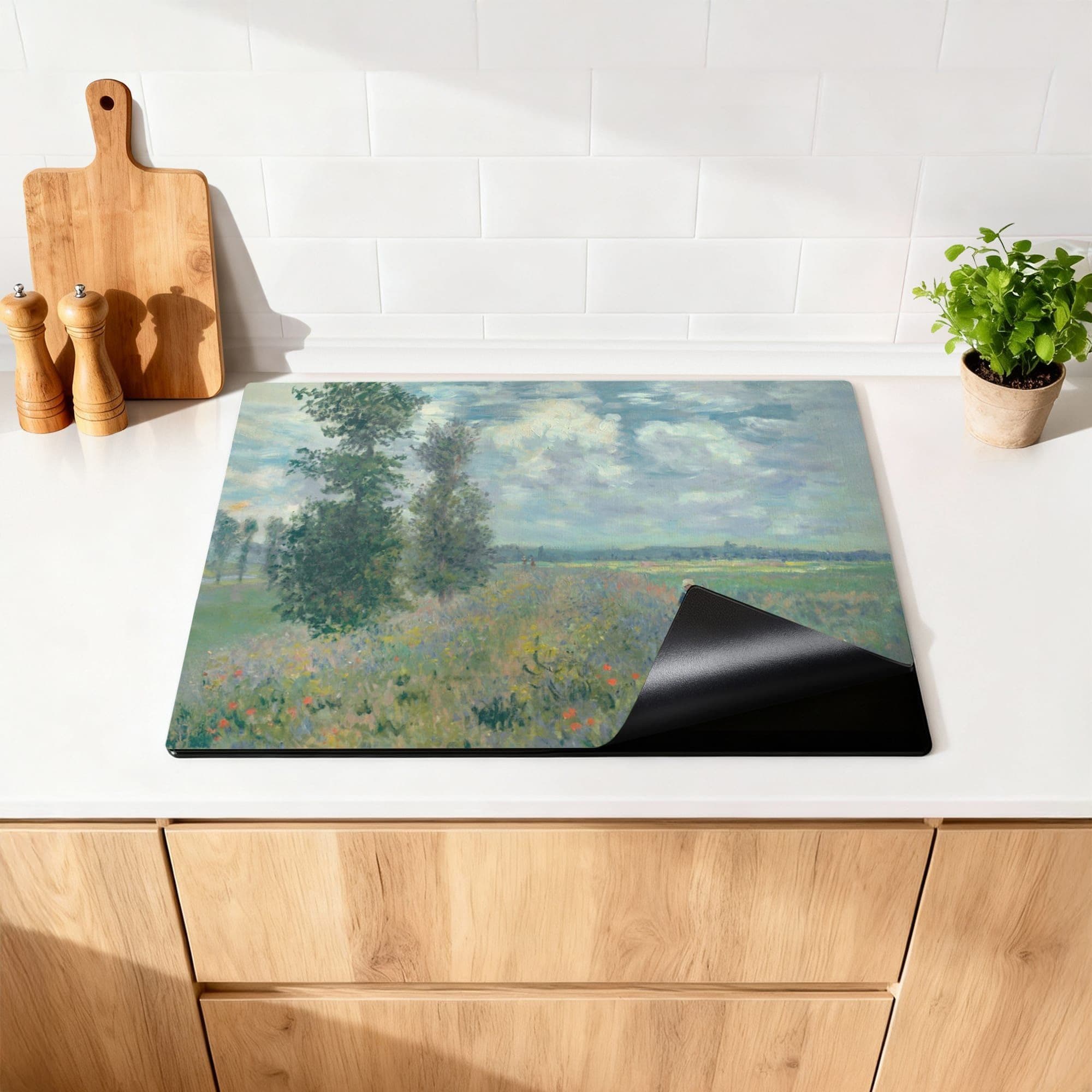 Papaverveld Inductiebeschermer, productfoto 1