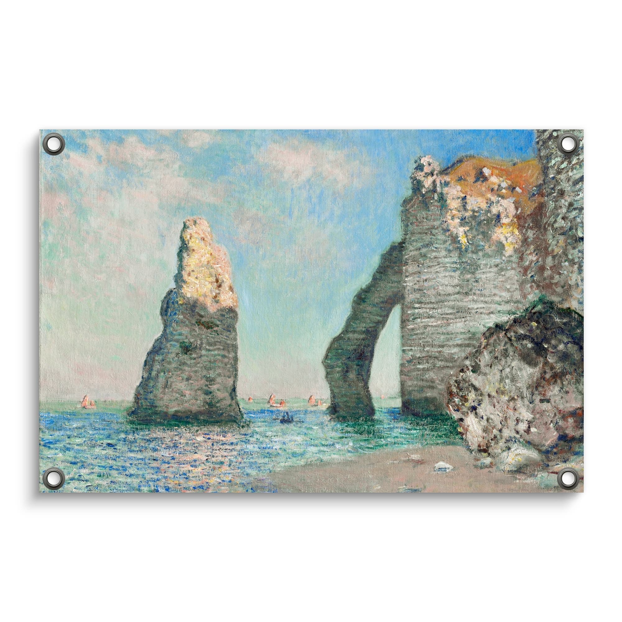 De kliffen bij Étretat - Claude Monet