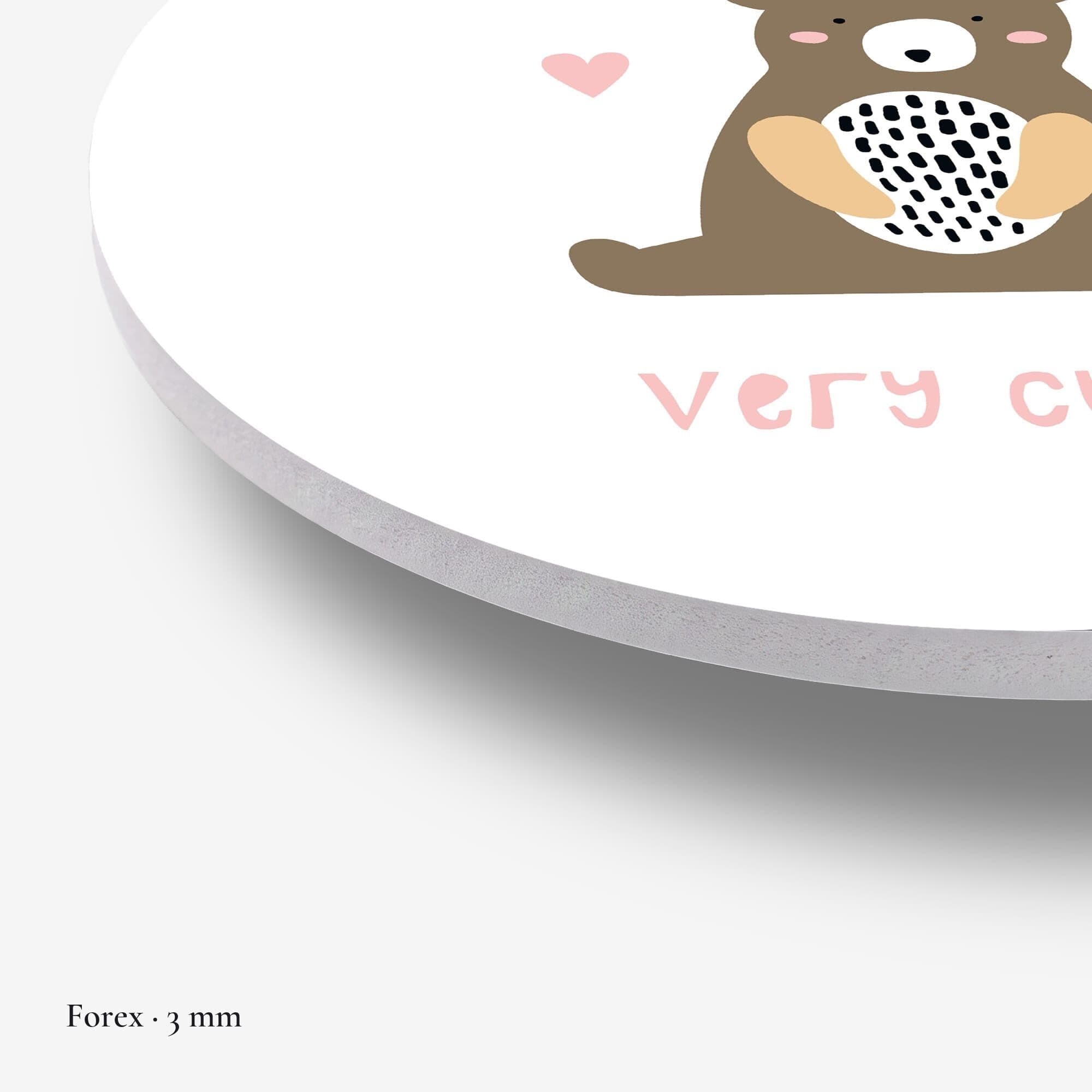 Beertje Knuffel Muurcirkel, detail rand forex