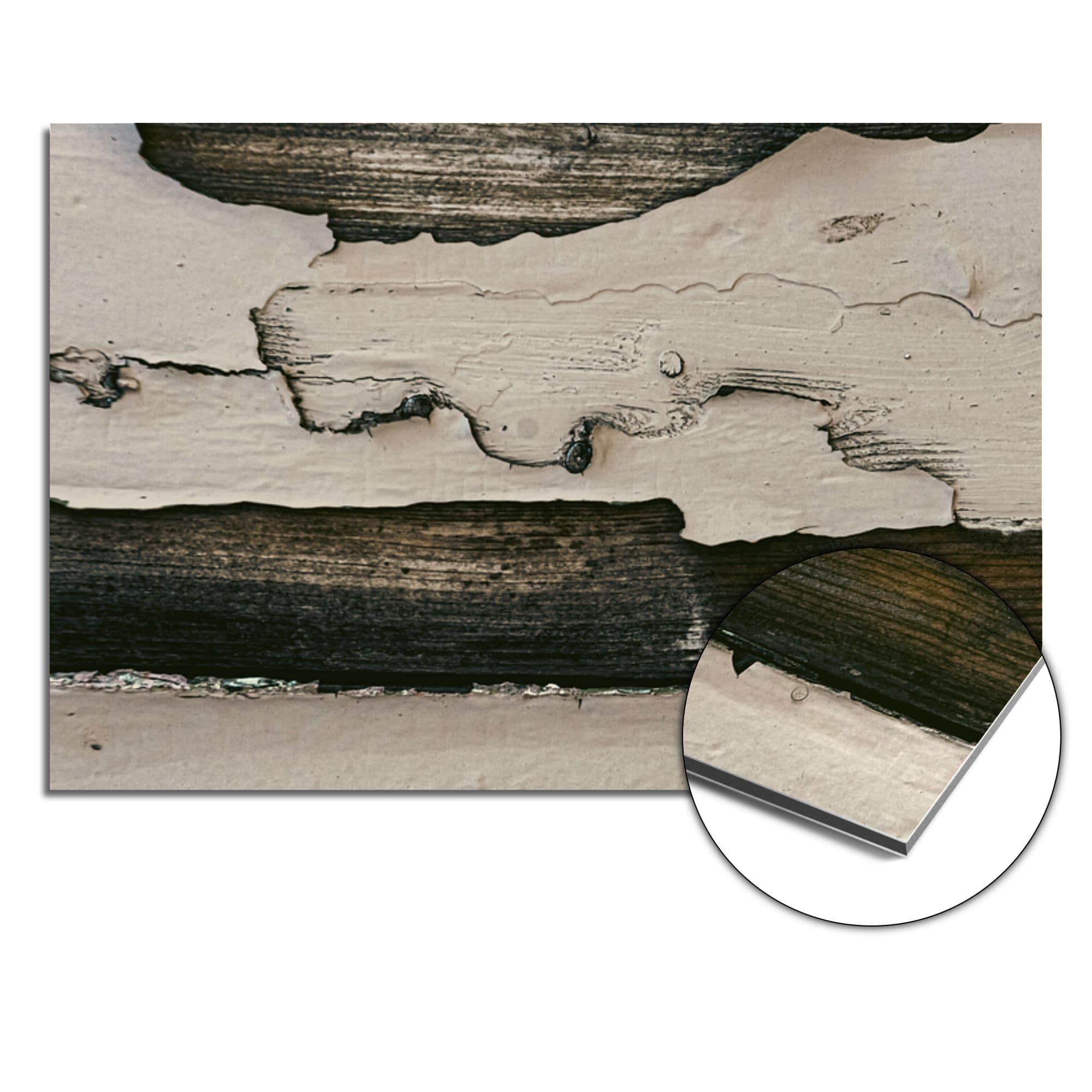 Weathered Wood Charcoal Spatscherm