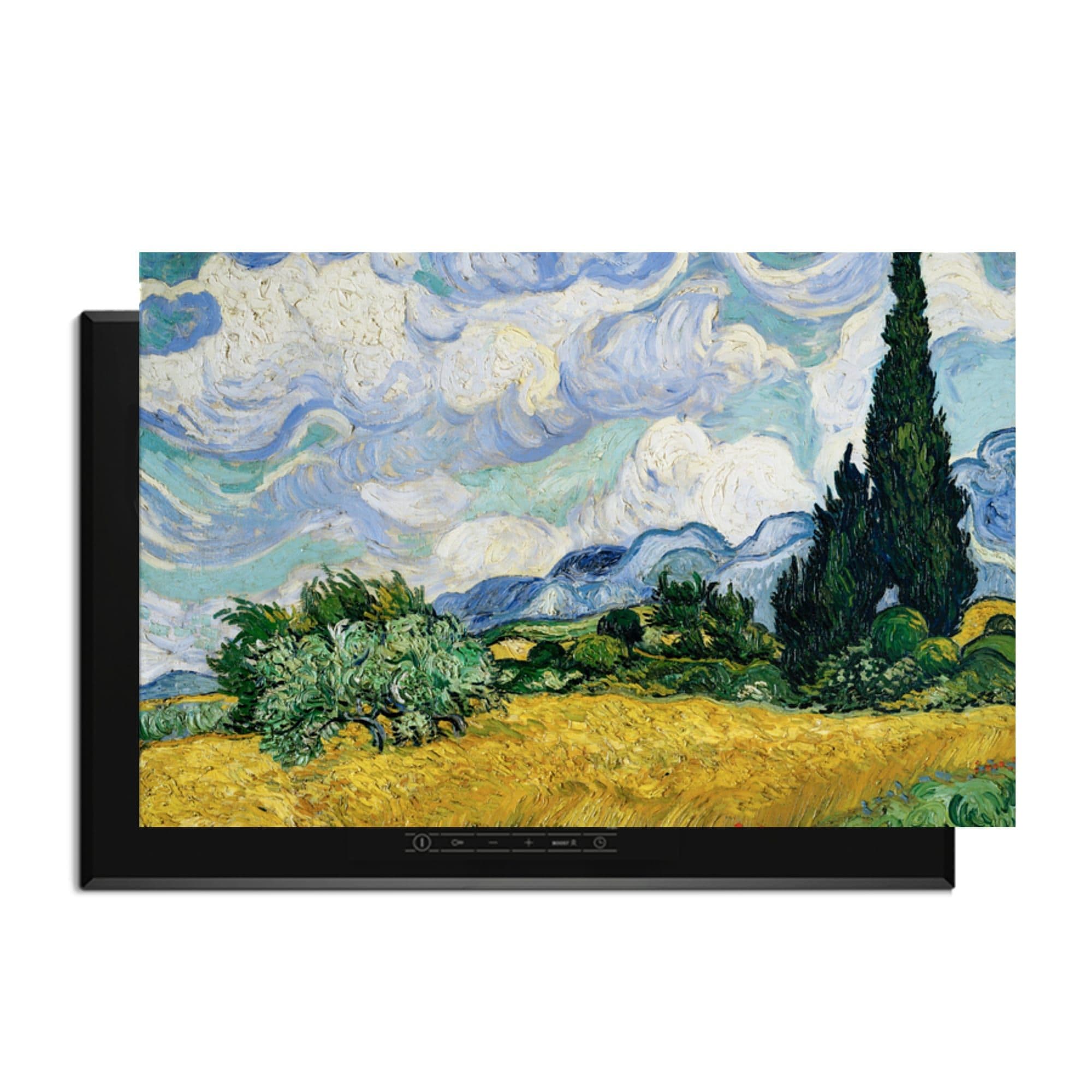 Korenveld met cipressen - Vincent van Gogh Inductiebeschermer