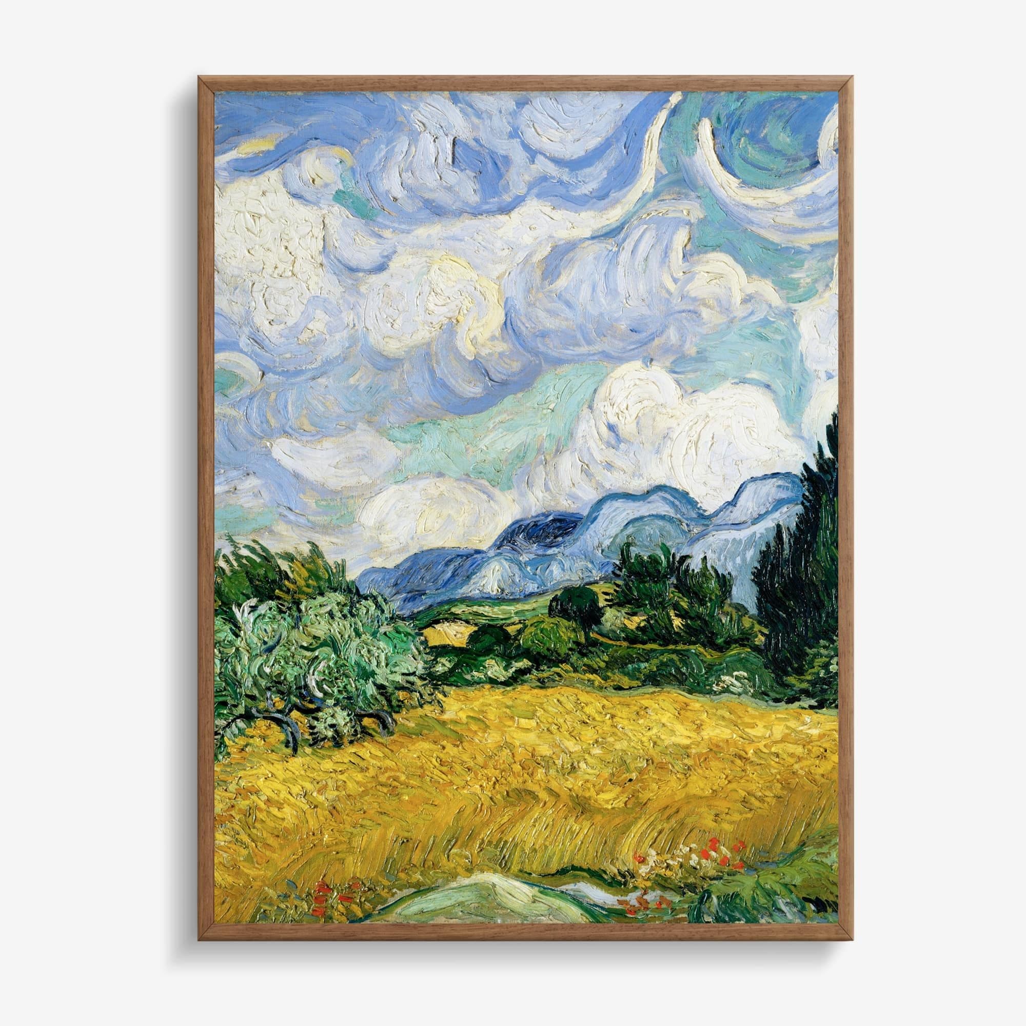 Korenveld met cipressen - Vincent van Gogh