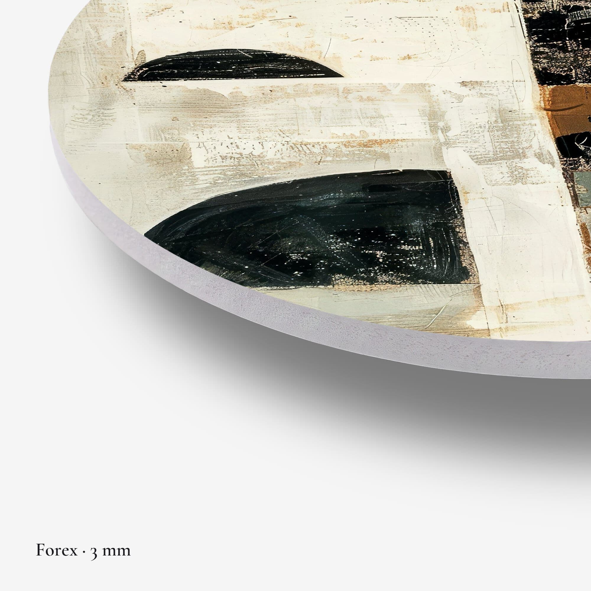 Abstract Eclipse Gold Muurcirkel, detail rand forex