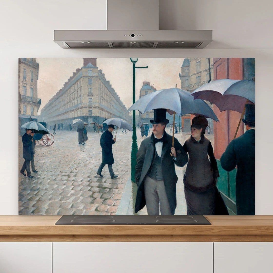 Parijs Regen Straat Spatscherm