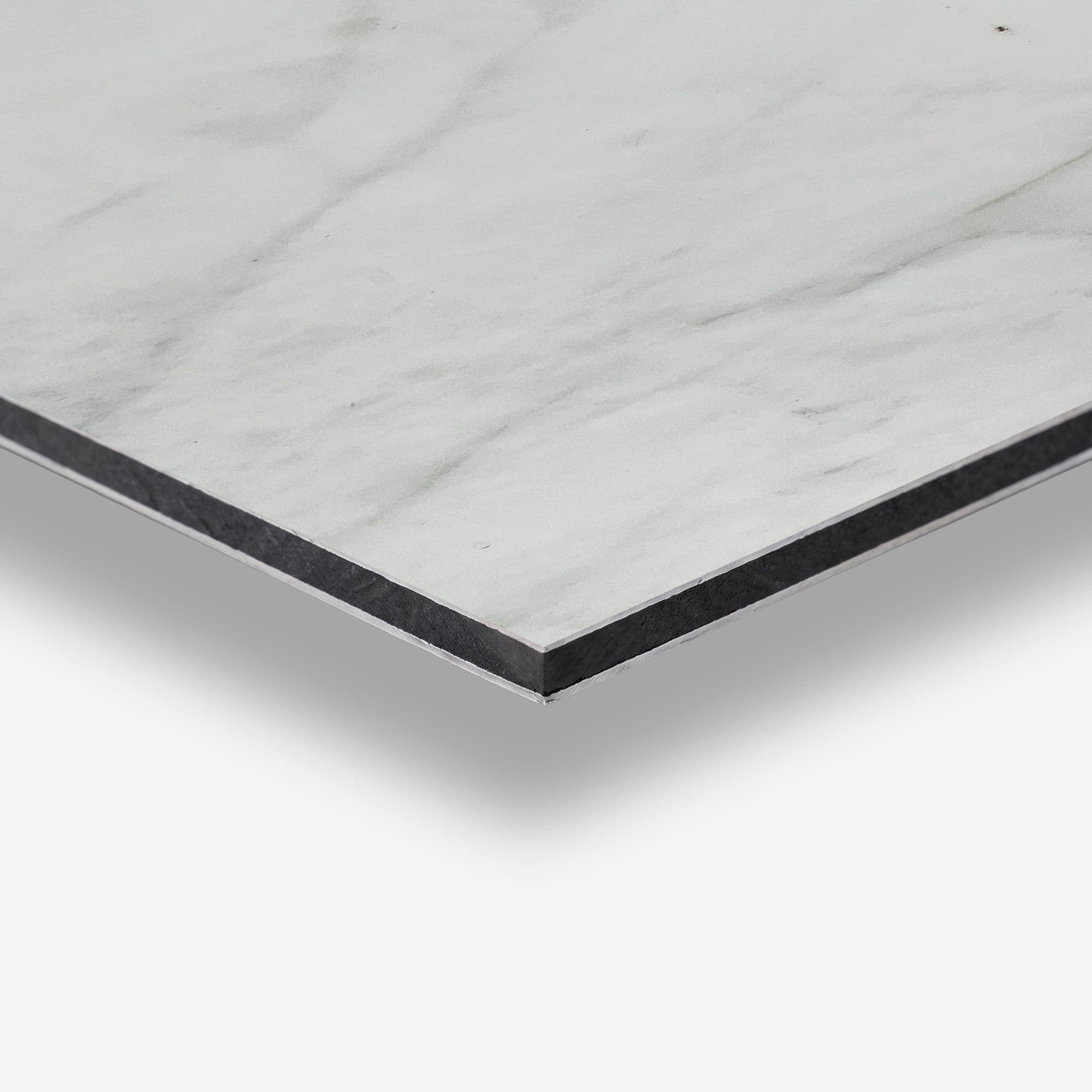 Pure Marble Spatscherm, detail rand