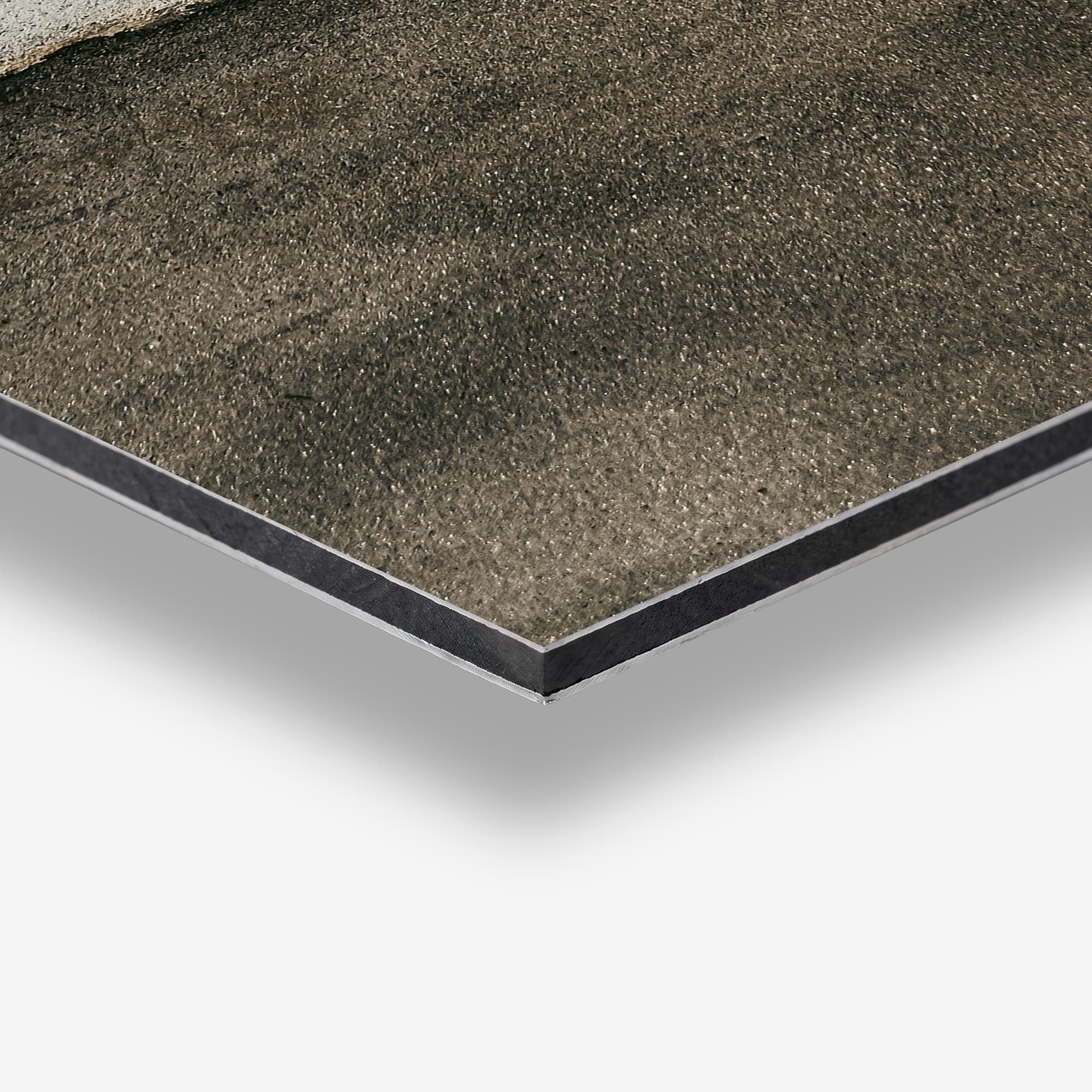 Concrete Duo Grey Spatscherm, detail rand
