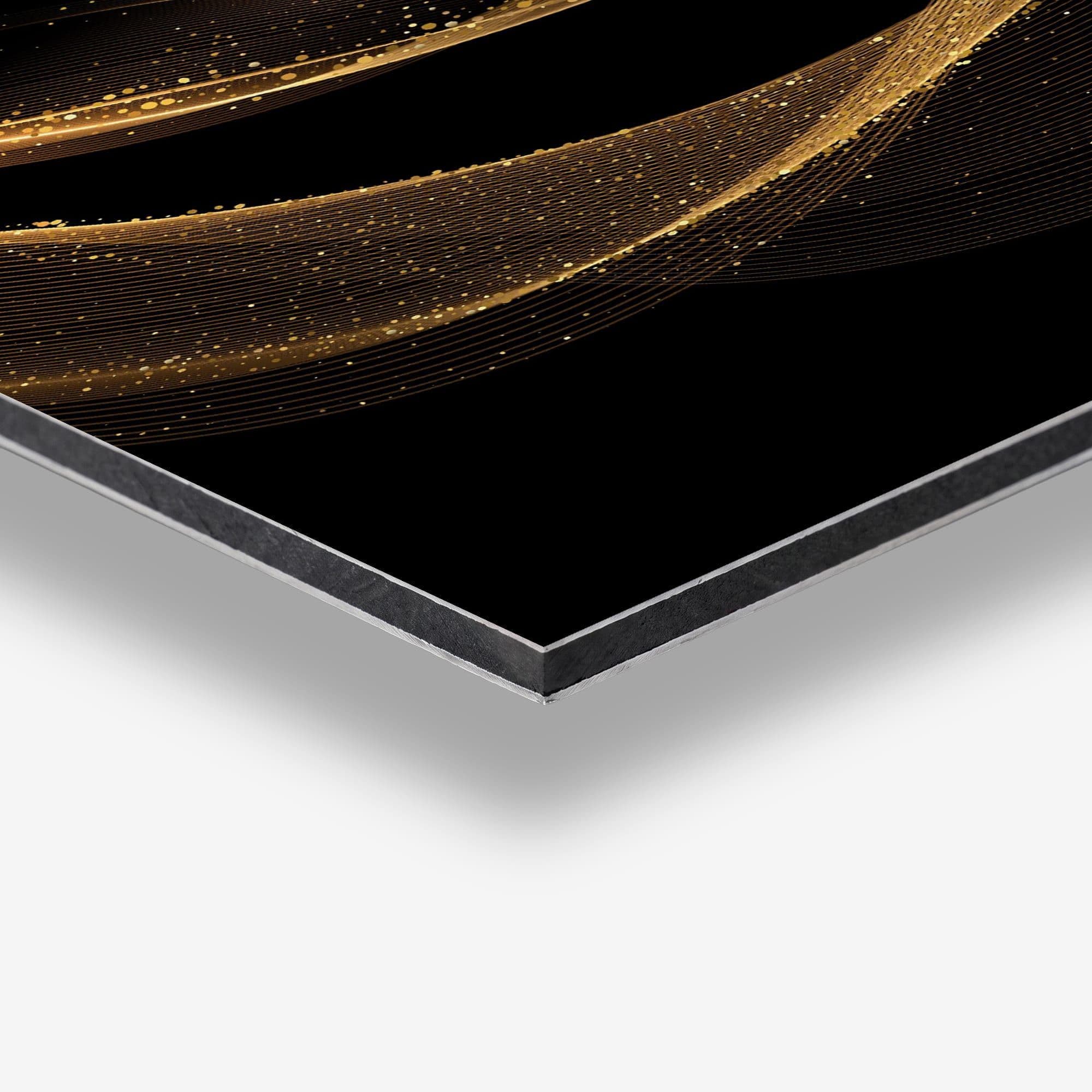 Golden Flow Spatscherm, detail rand
