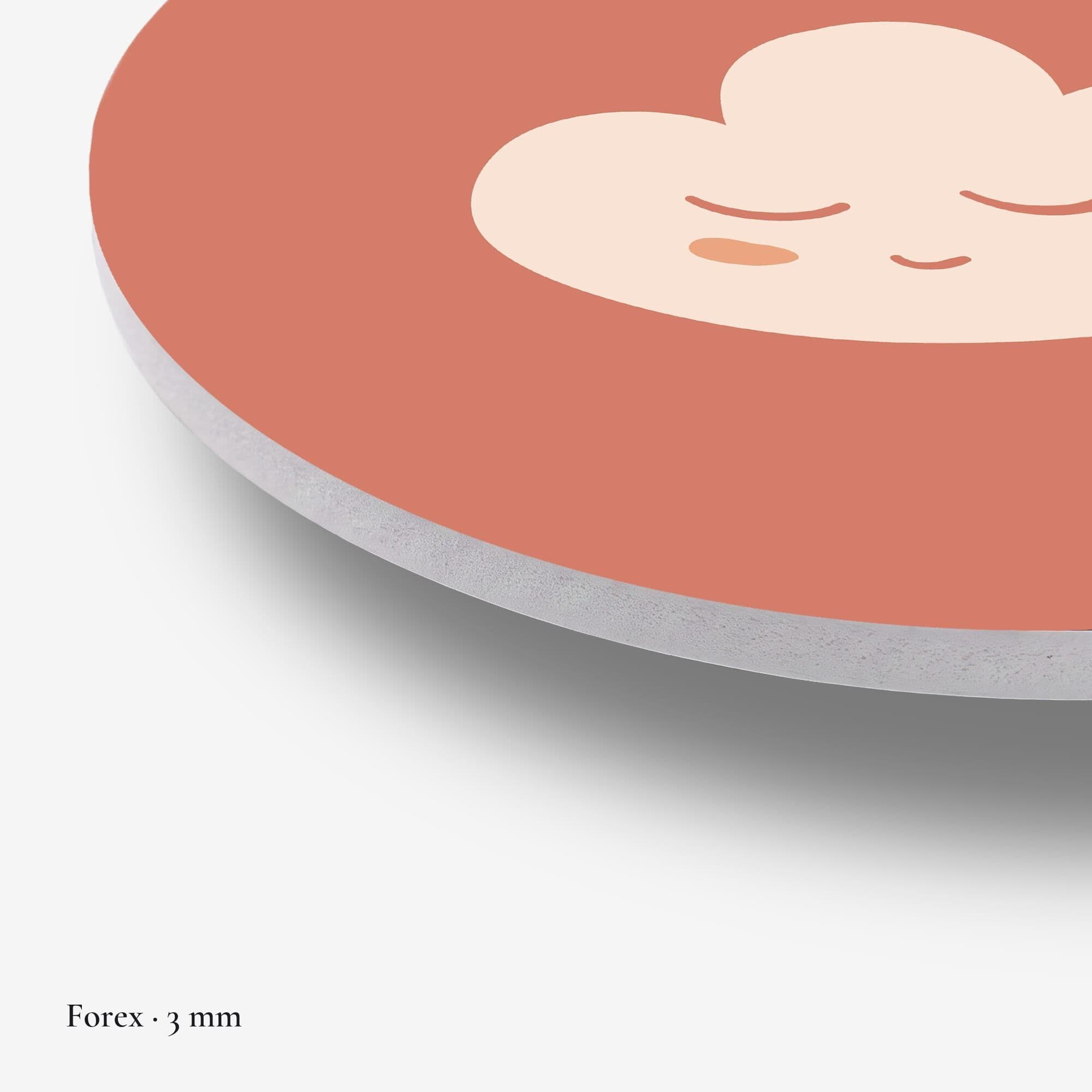 Dromerig Wolkje Muurcirkel, detail rand forex