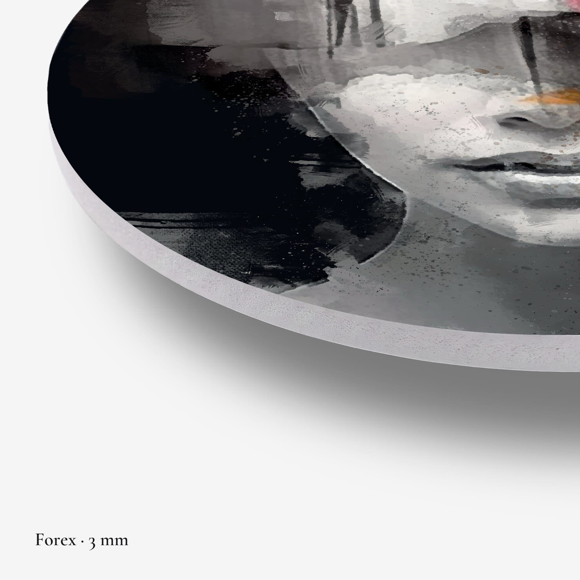Abstract Portret Vuur Muurcirkel, detail rand forex