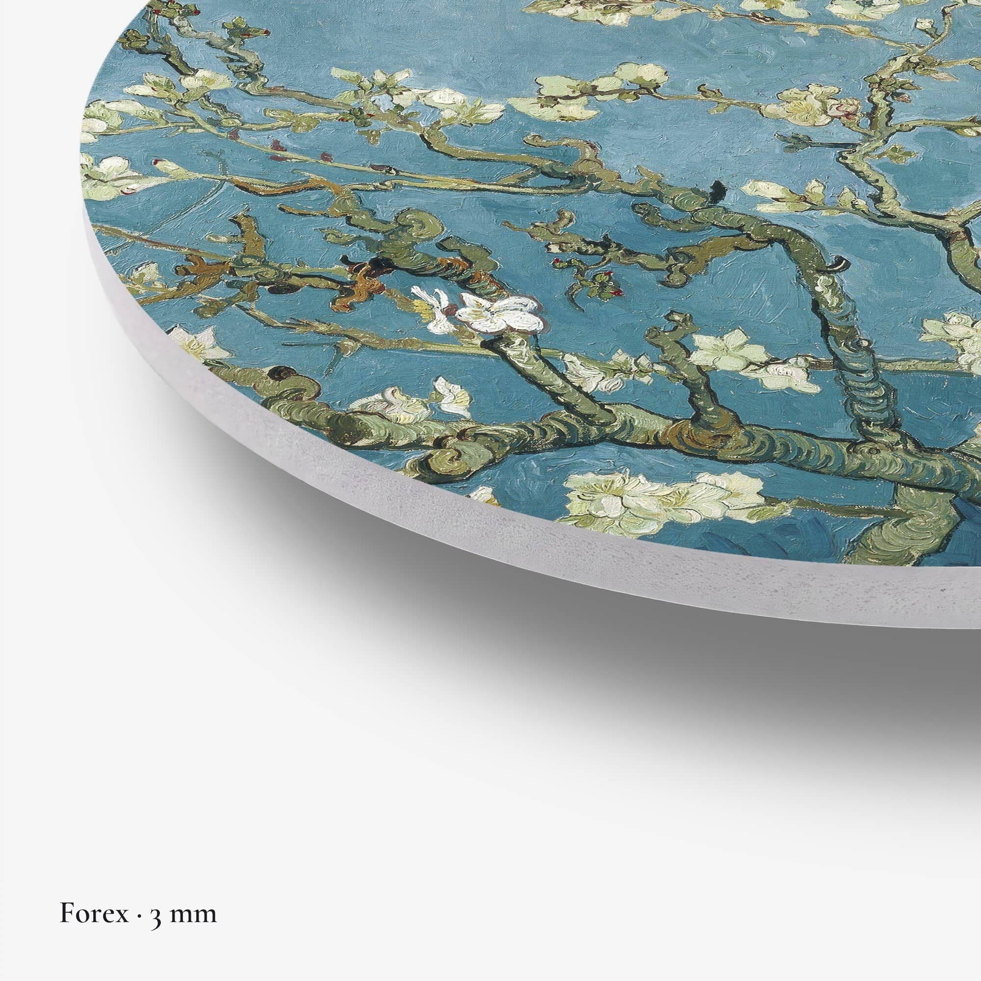 Amandelbloesem - Vincent van Gogh Muurcirkel, detail rand forex