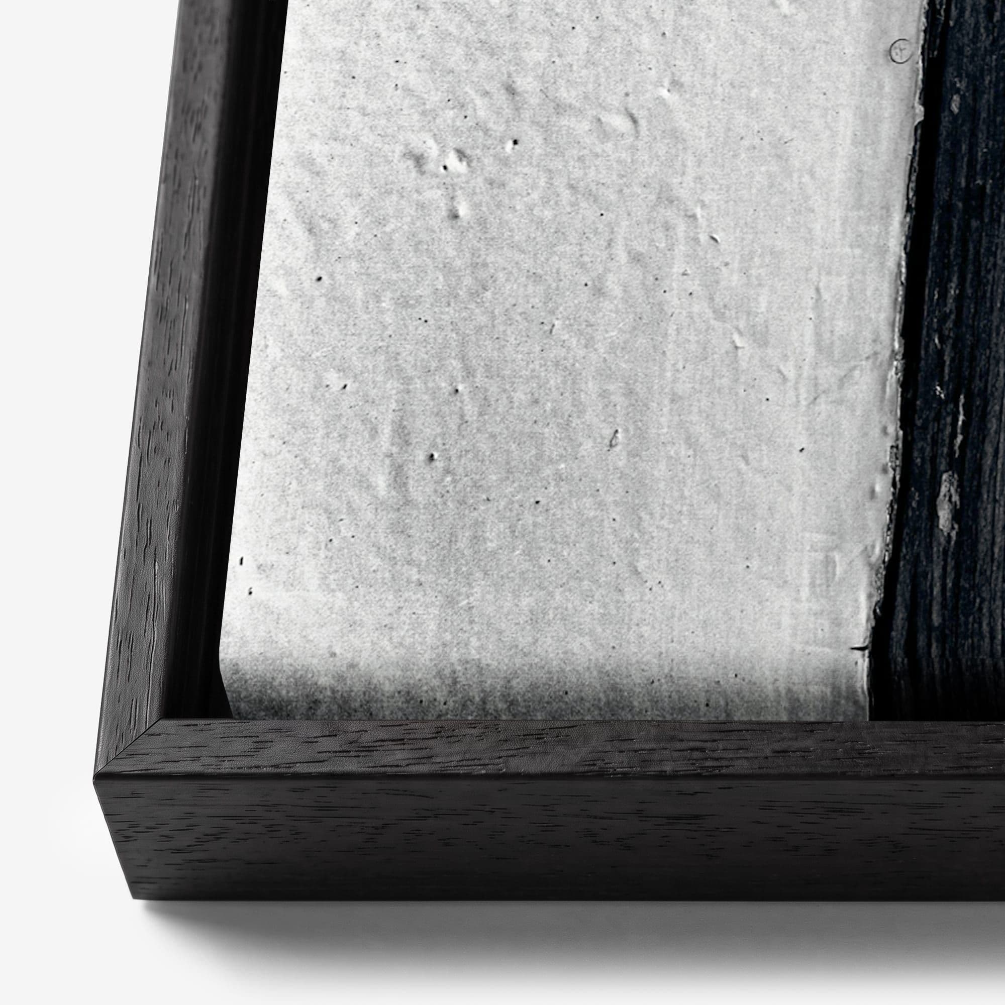 Weathered Bark Contrast Canvas schilderij, detail frame