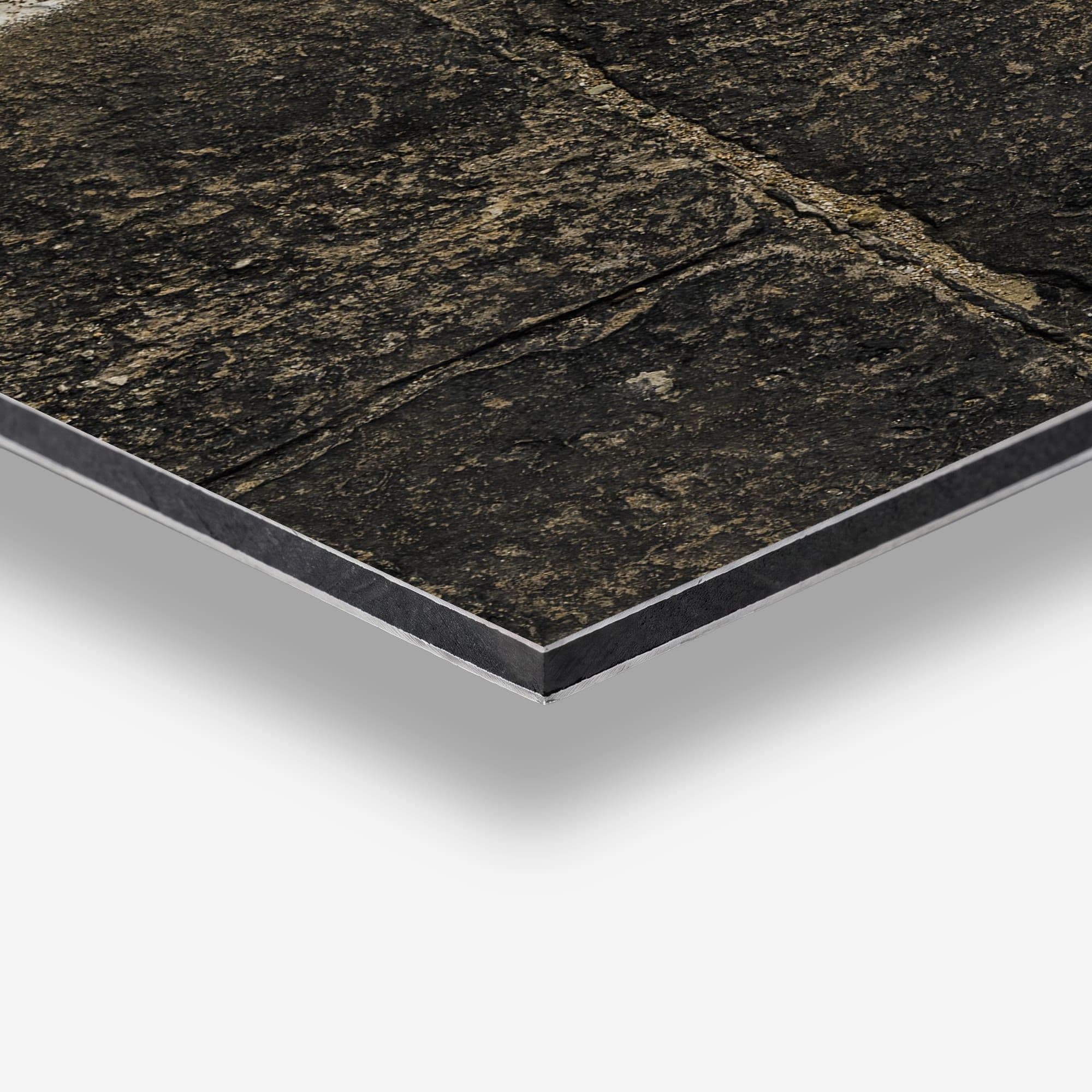 Concrete Triple Stone Spatscherm, detail rand