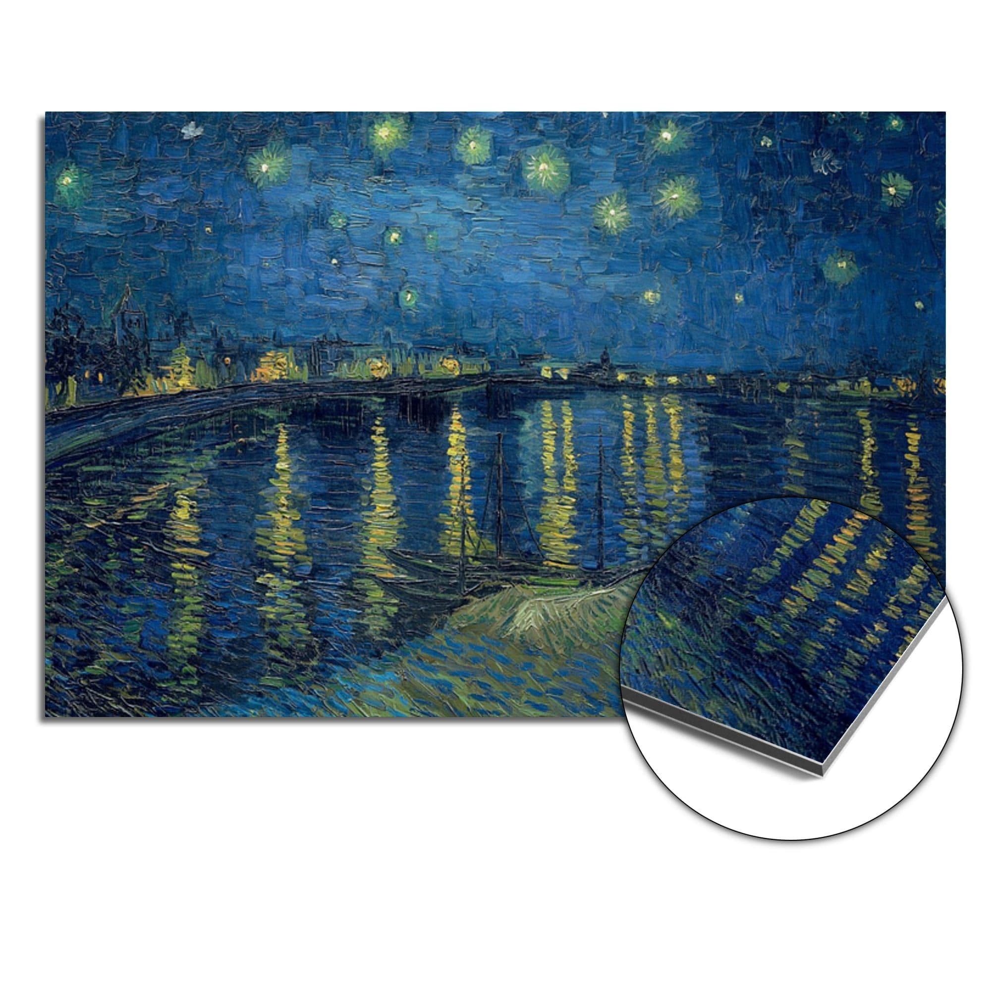 Sterrennacht boven de Rhône Spatscherm