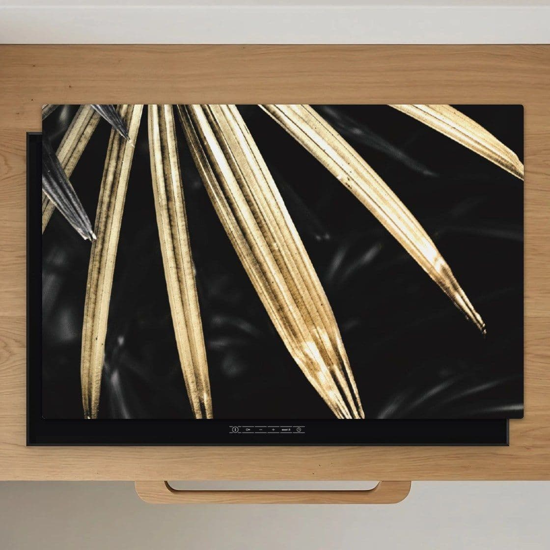 Golden Palm Leaves Inductiebeschermer